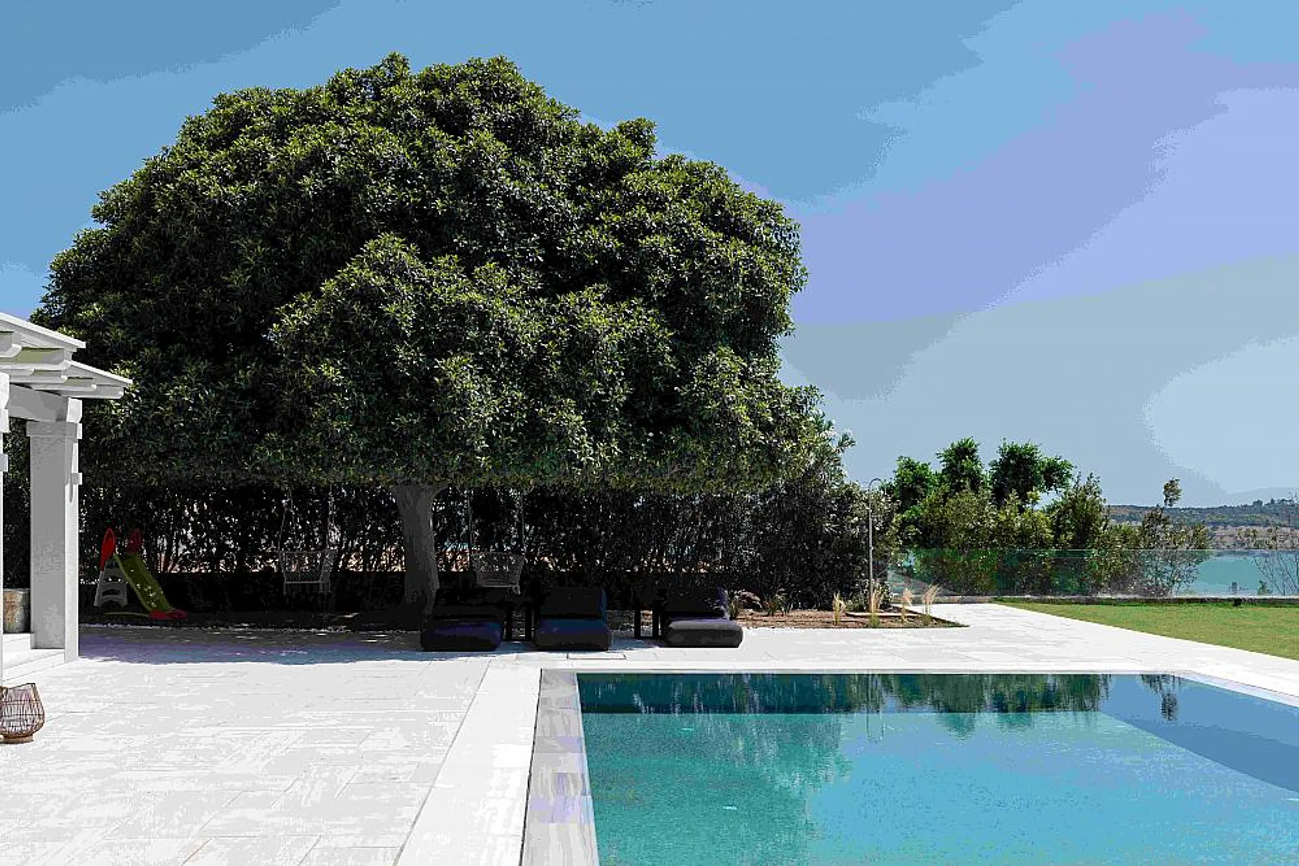 Serene Contemporary Villa with Private Pool and Clear Water Views — photograph 5