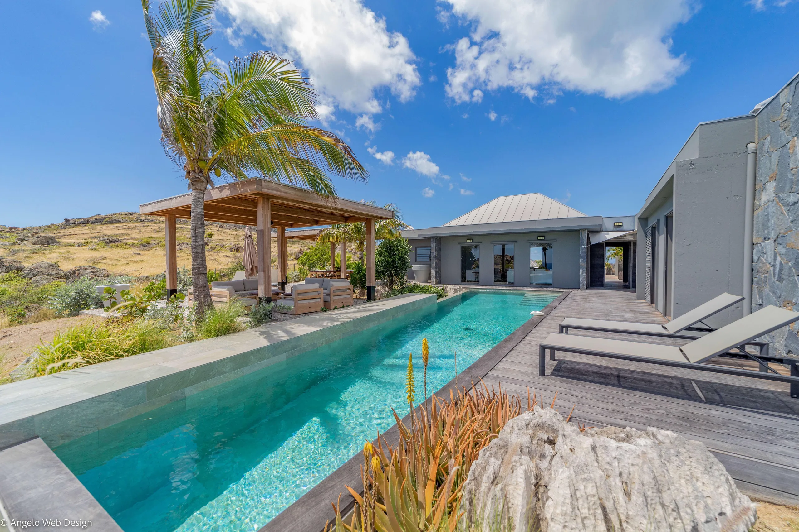 Exquisite Paradise Villa with Amazing Ocean View in Domaine du Levant, Saint-Barths, Petit Cul de Sac