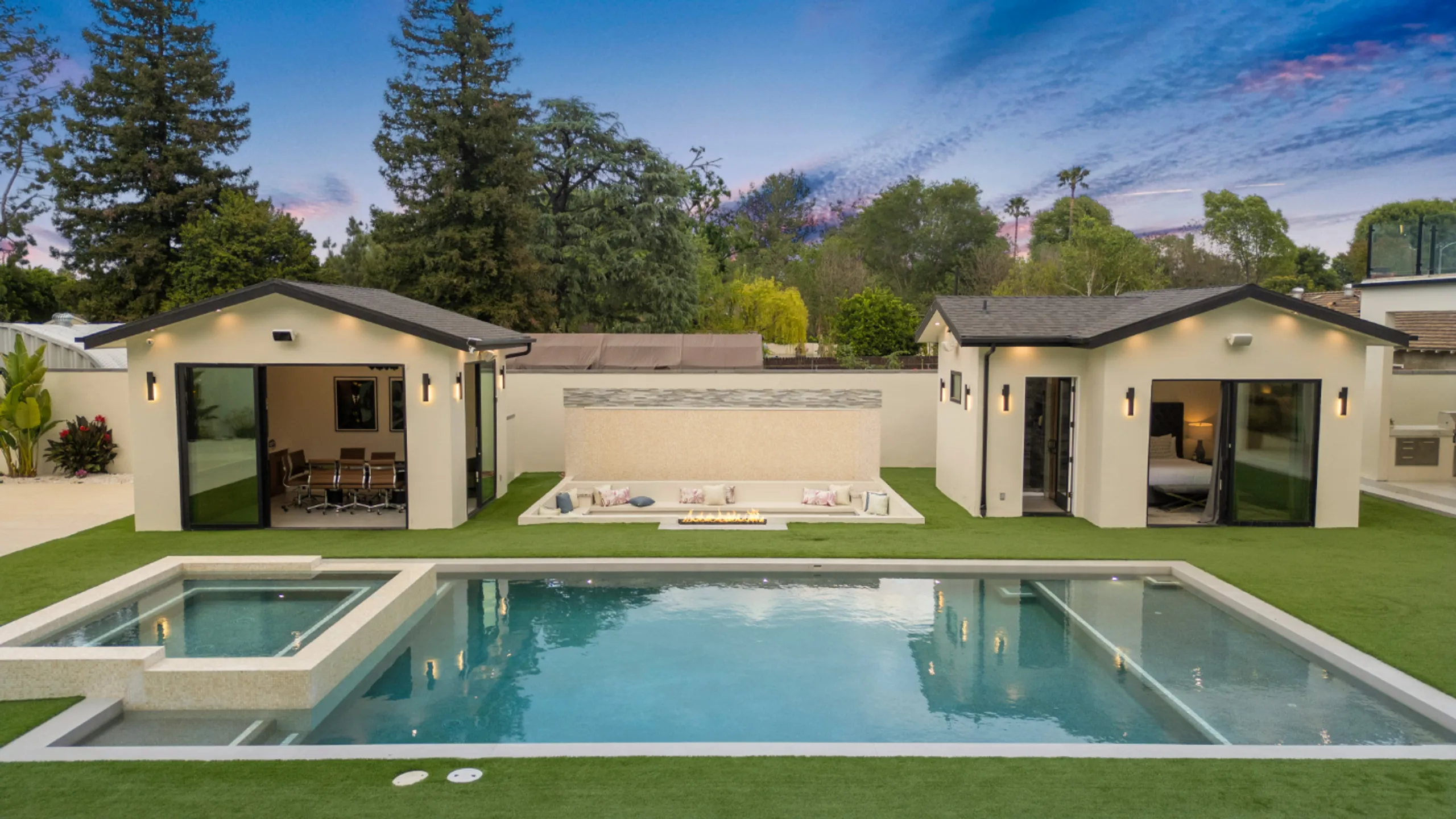 Majestic 7-Bedroom Gated Woodland Hills Estate with Theater, Pool & Guest Homes — photograph 9