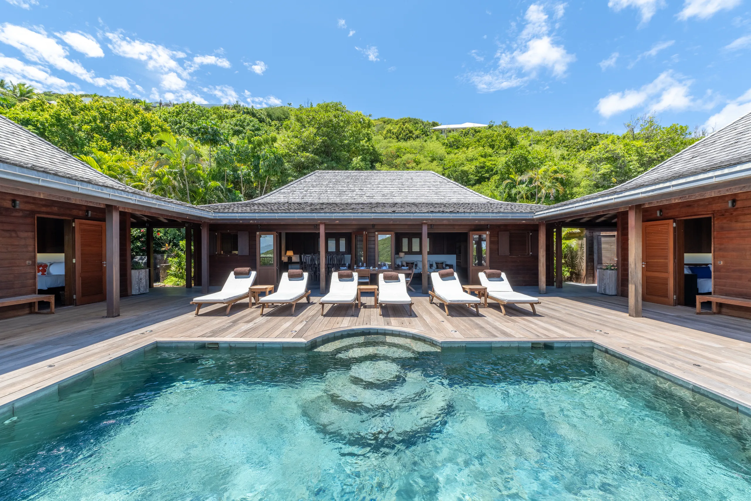 Classic St. Barth Style Villa with Heated Pool & Bay Views, Marigot