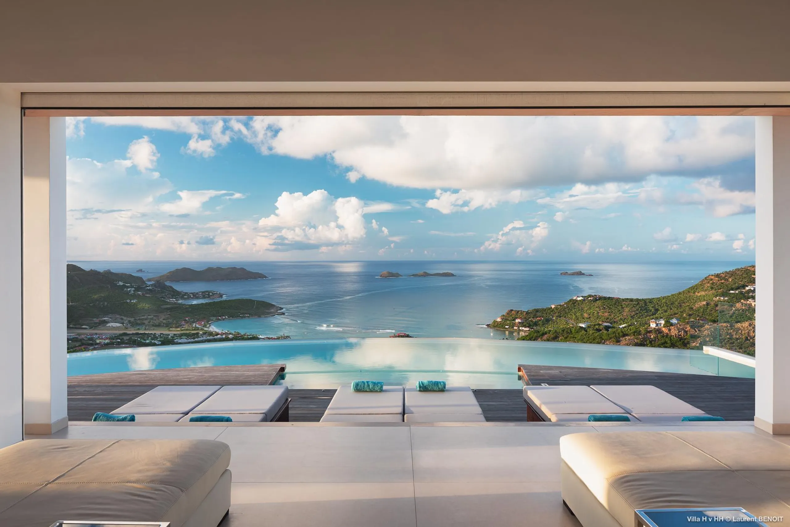 Striking Gustavia Ocean View Villa with Infinity Pool and Garden Gazebo, Gustavia