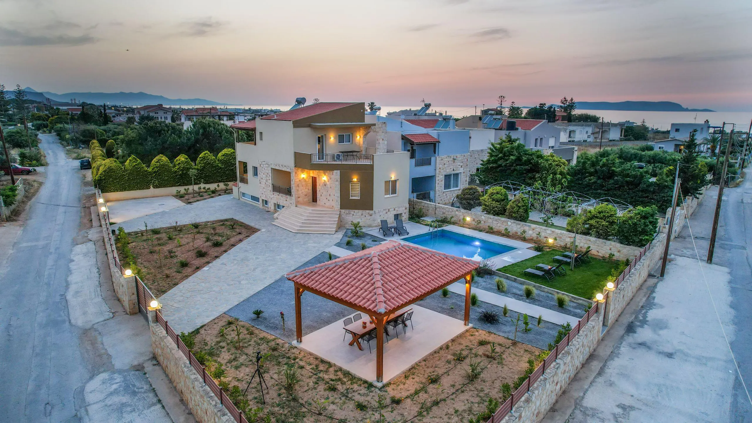 Richly Textured Pelekita Estate with Private Pool and Gazebo, Pelekita