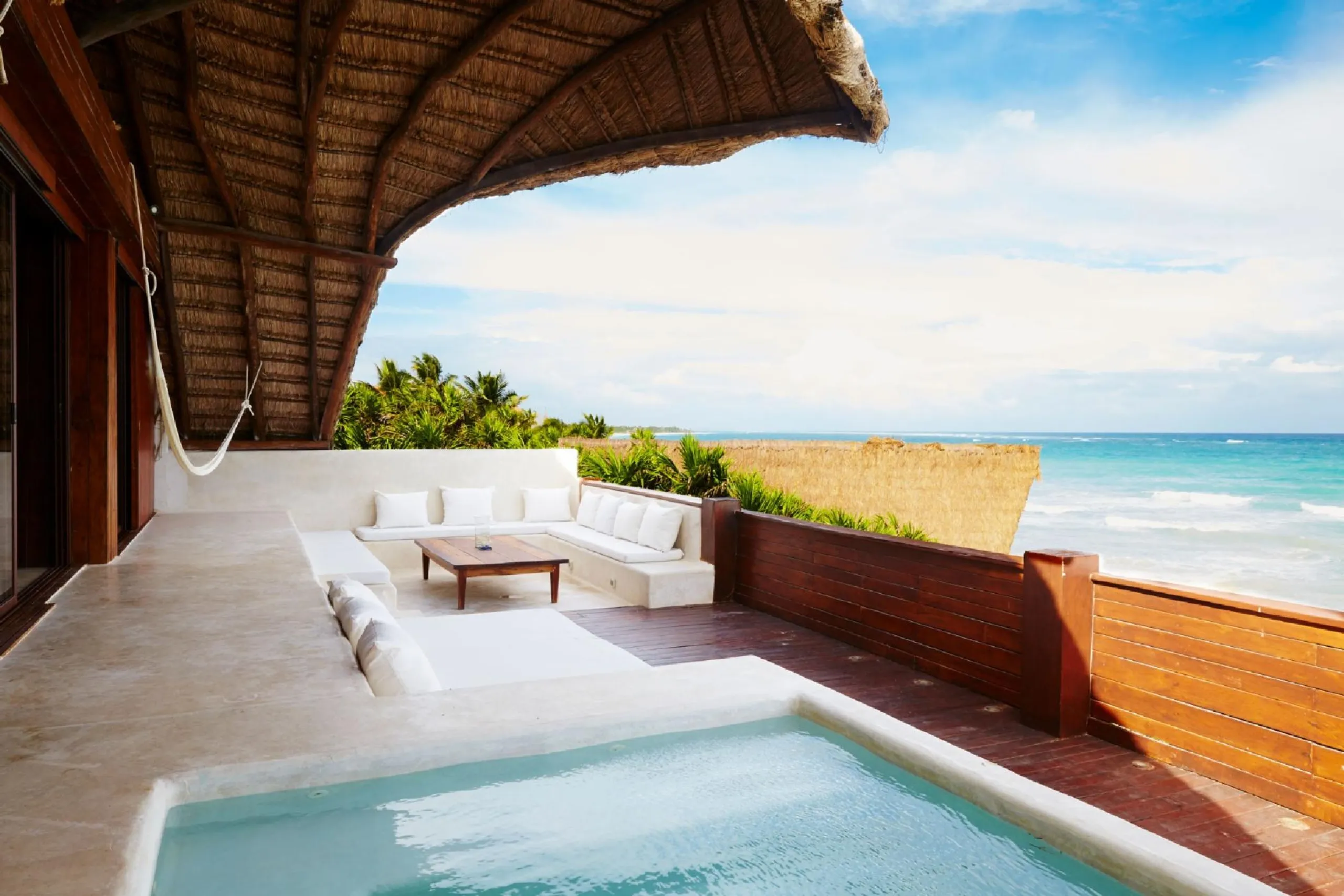 Eco Chic Beach Front Tulum Villa with Private Pool and Panoramic Ocean Views — photograph 9