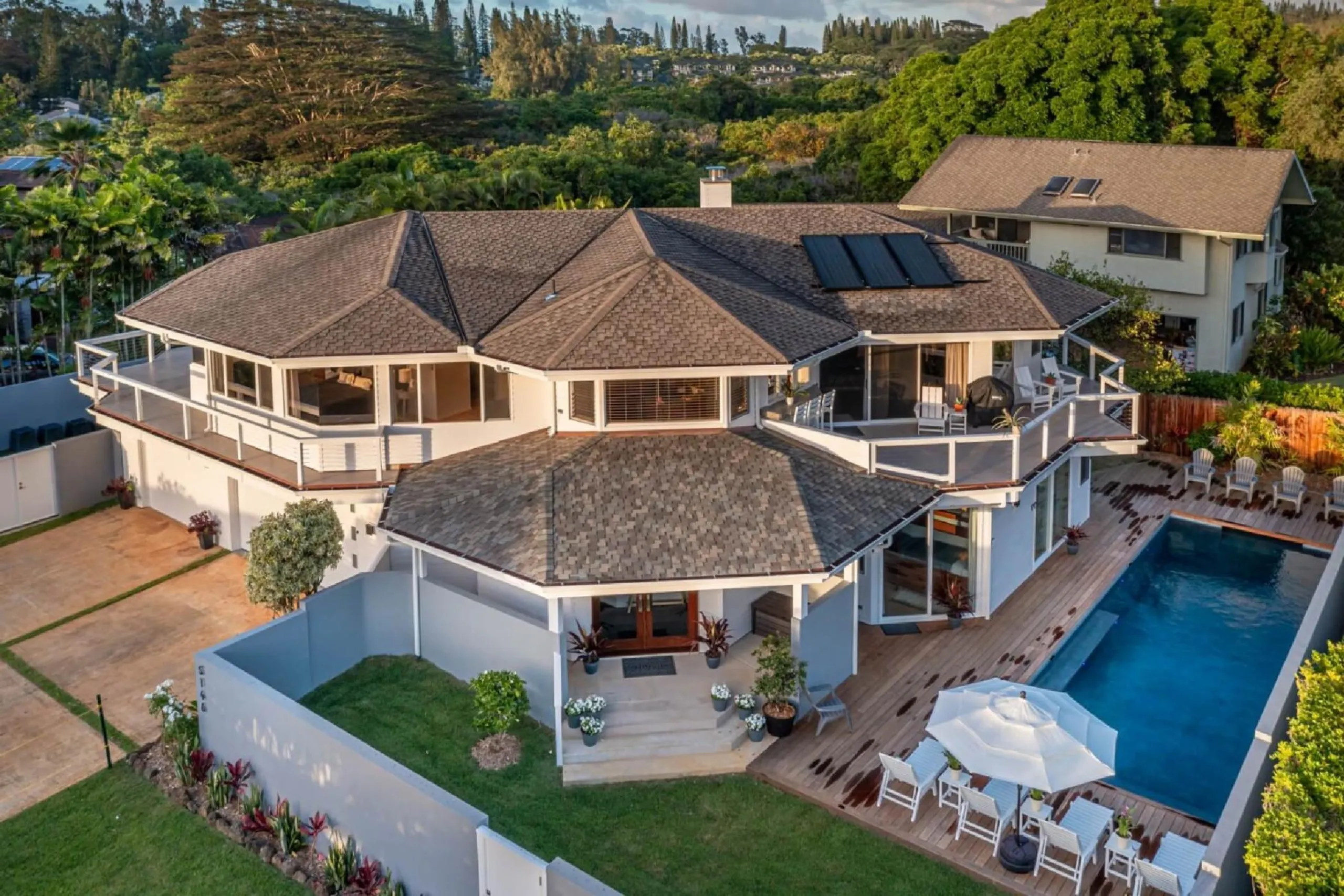 Hanalei Vista Estate Featuring Sweeping Views of the Mountains and Ocean Over Hanalei Bay, Kauai