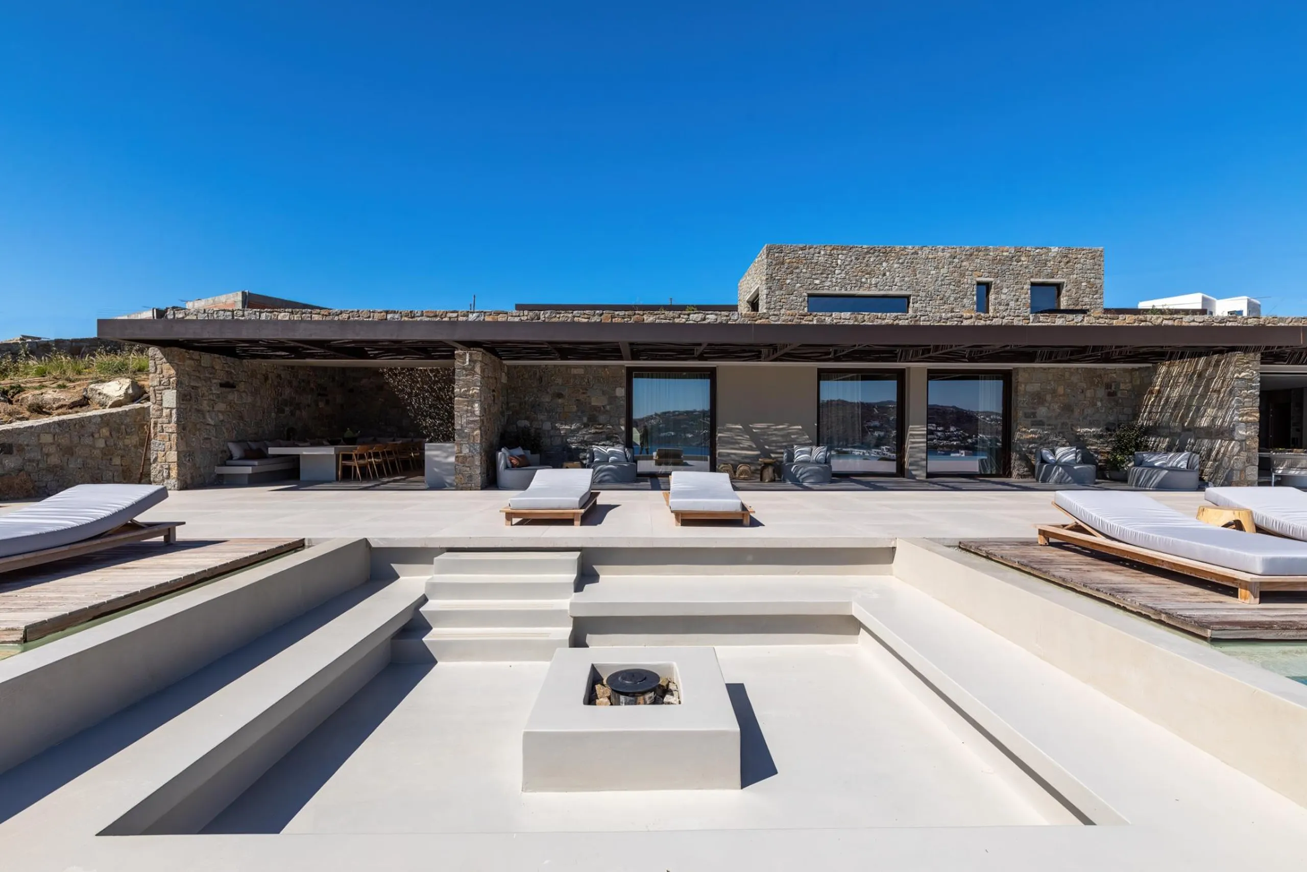 Lavish Luxury Villa in Mykonos with Private Pool and Firepit, South Aegean