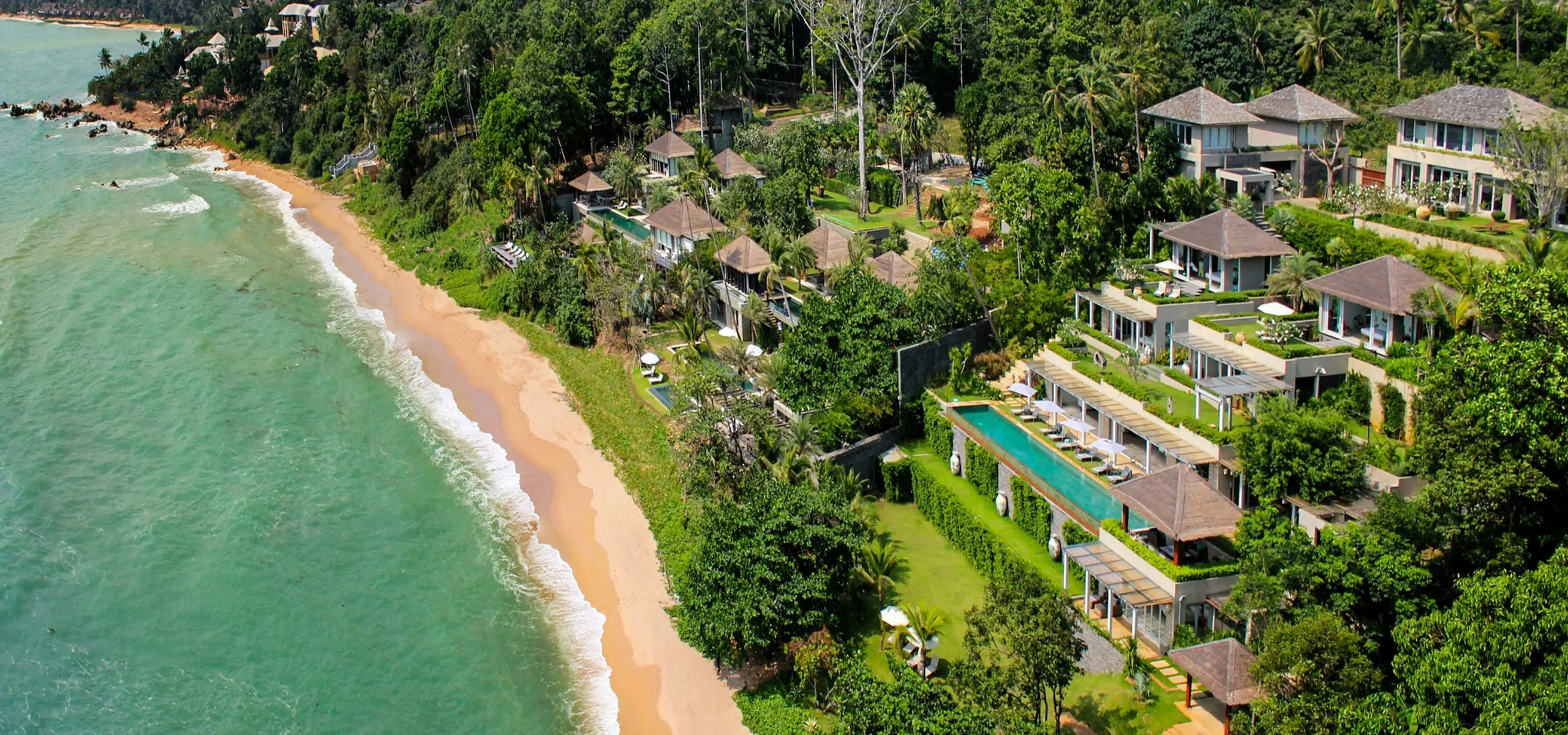 Glorious Beachfront Estate with Two Pools, Spa Sala, and Panoramic Ocean Views, Chaweng