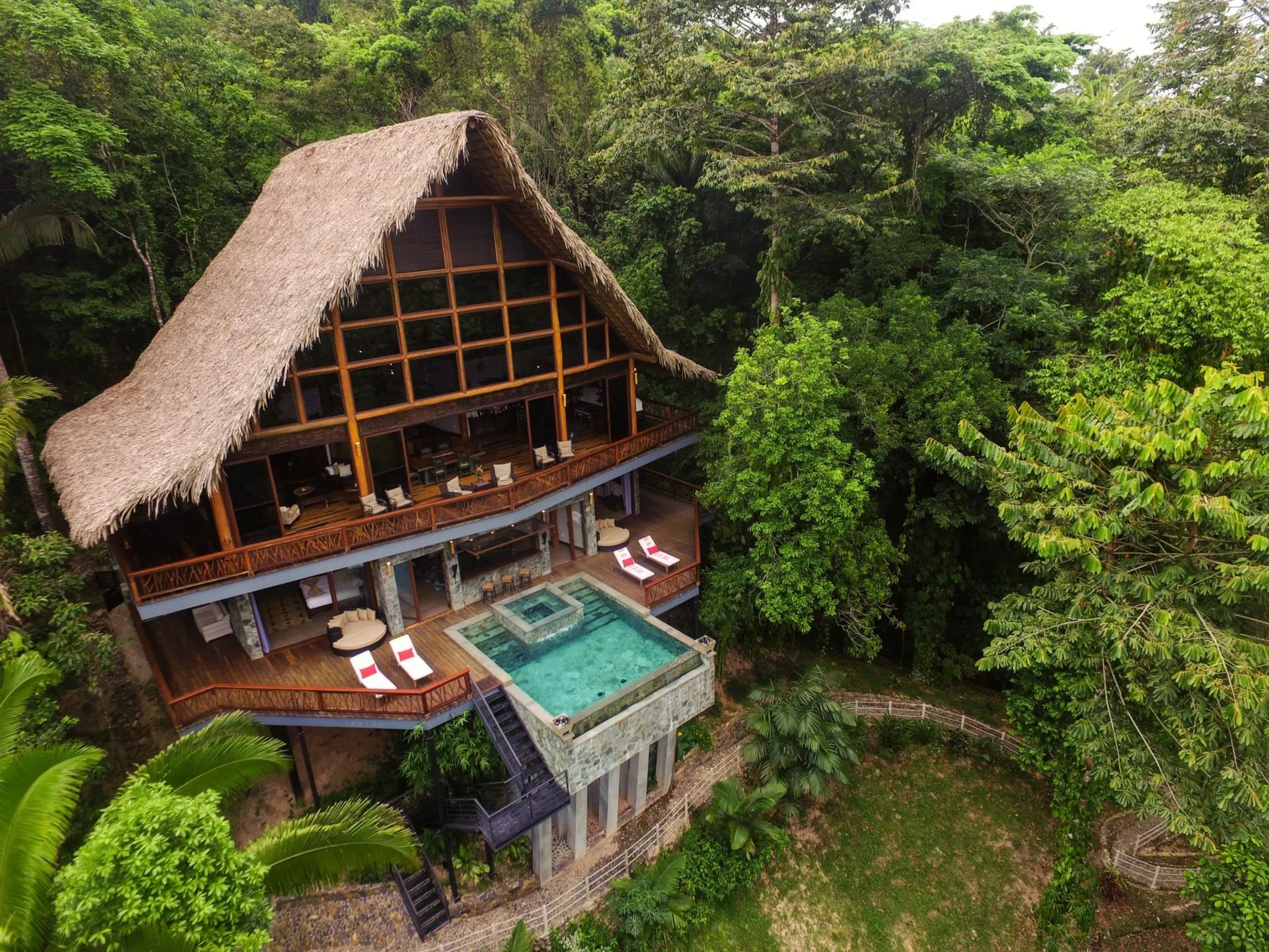 Belize Jungle Villa with Private Pool, Waterfall & Rainforest Views, Belize
