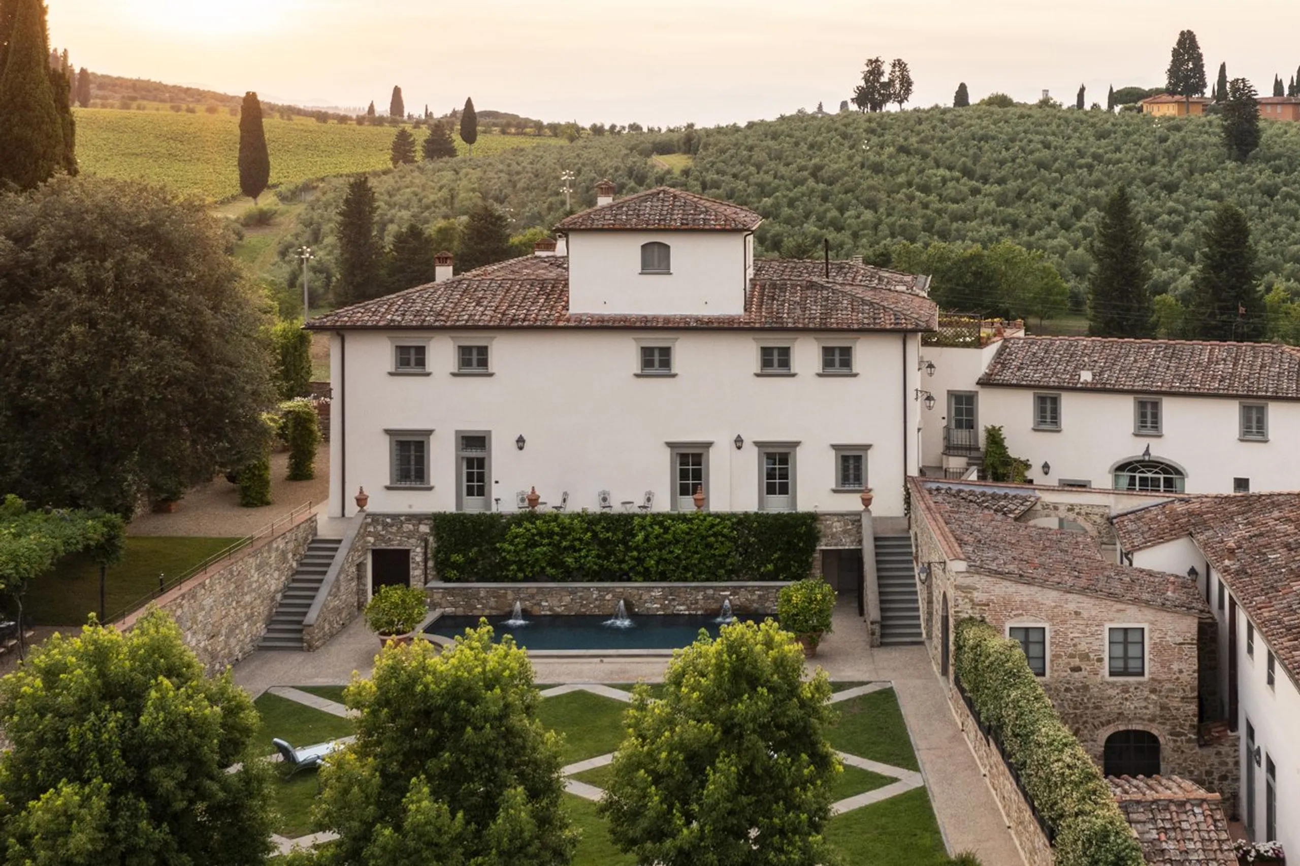 Regal Tuscan Resort-Style Estate with Private Pool and Garden Lounge, Impruneta
