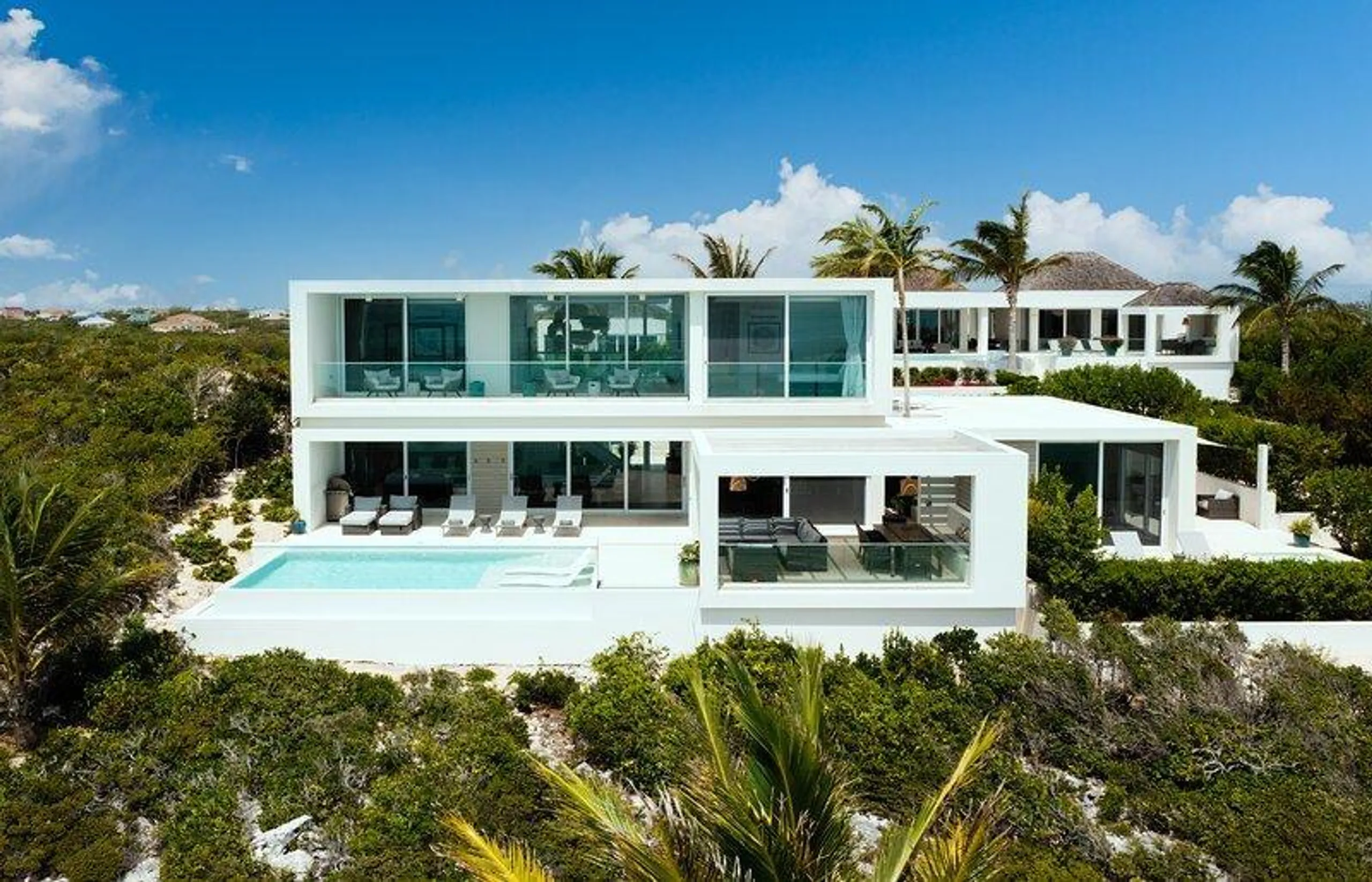 Long Bay Beach Sophisticated Oceanfront Villa Situated Almost on the Water's Edge, Long Bay Beach