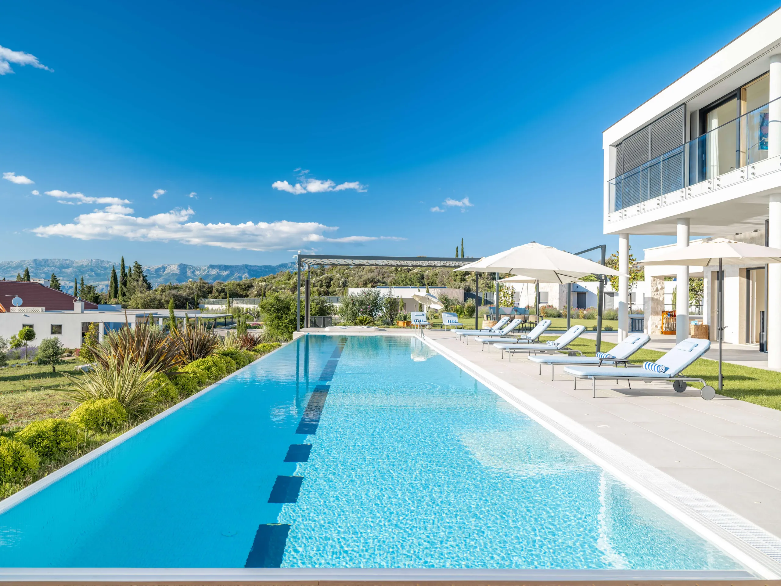 Unveiling Brac Luxury Retreat with Sparkling Pool and Panoramic Views, Brac