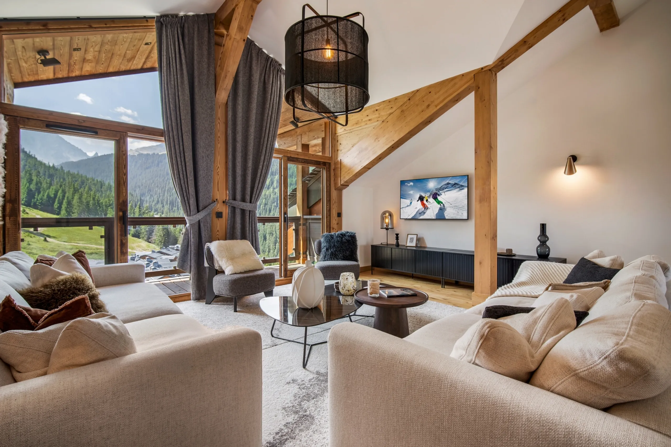 Courchevel Penthouse: Luxe 4-Room Escape with Mountain Views — photograph 9