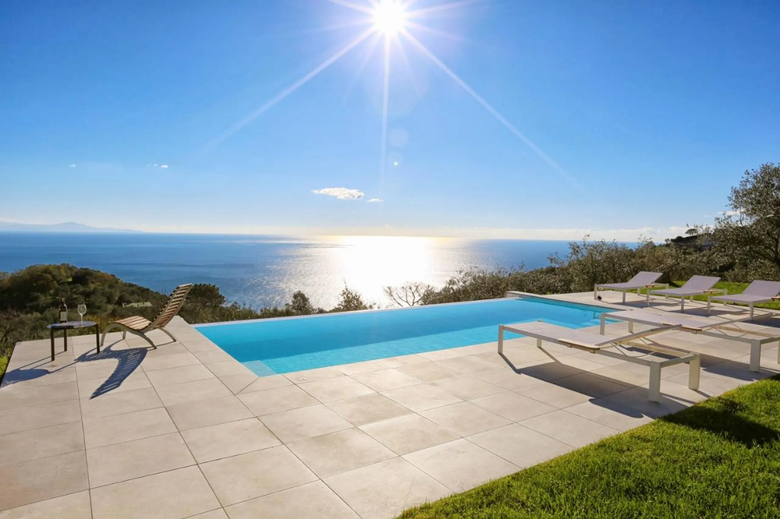 Resplendent Hillside Haven with Heated Infinity Pool and Sea Views, Amalfi Coast