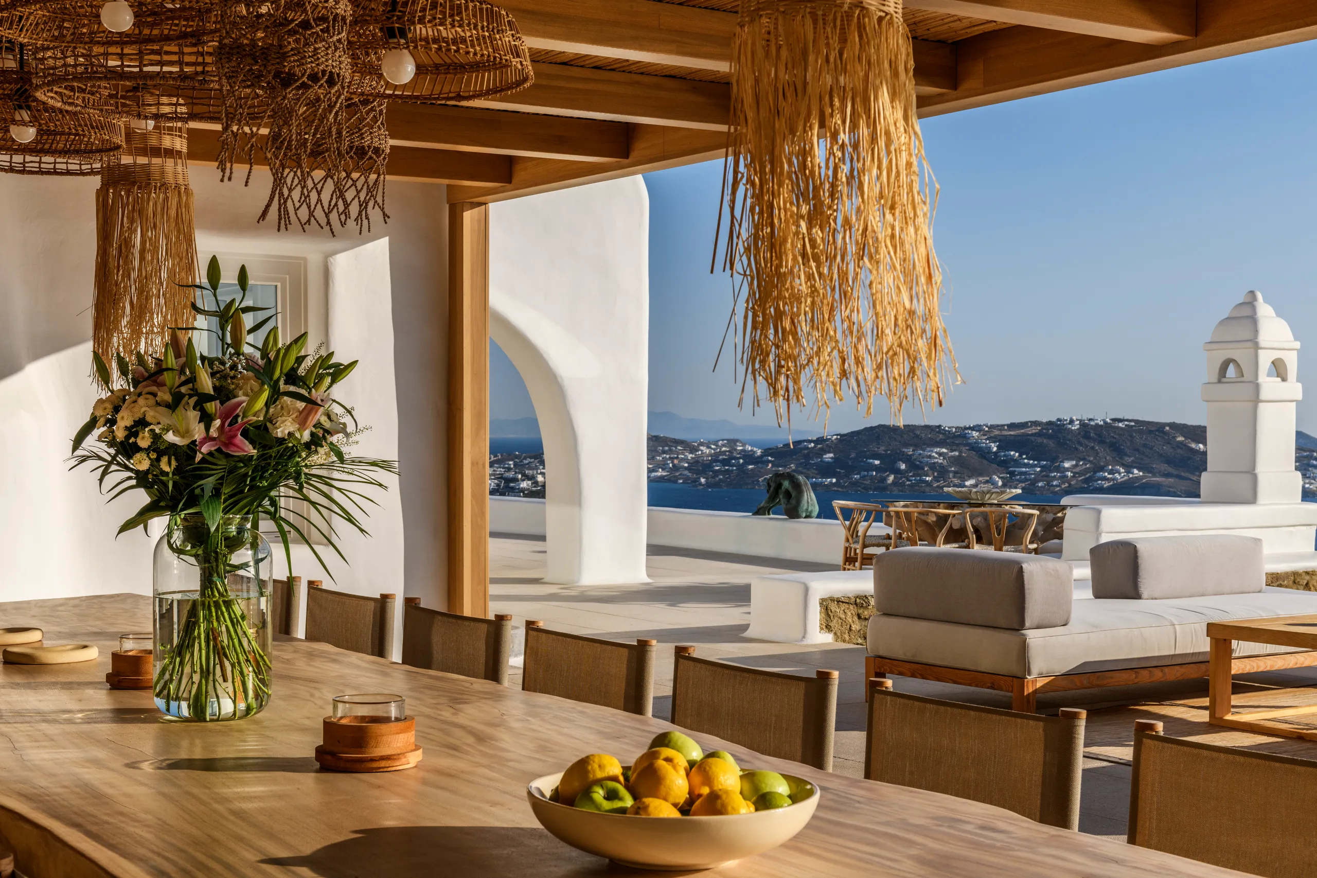 Superior Mykonos Accommodation with Private Pool, Sauna and Overlooking Port — photograph 12