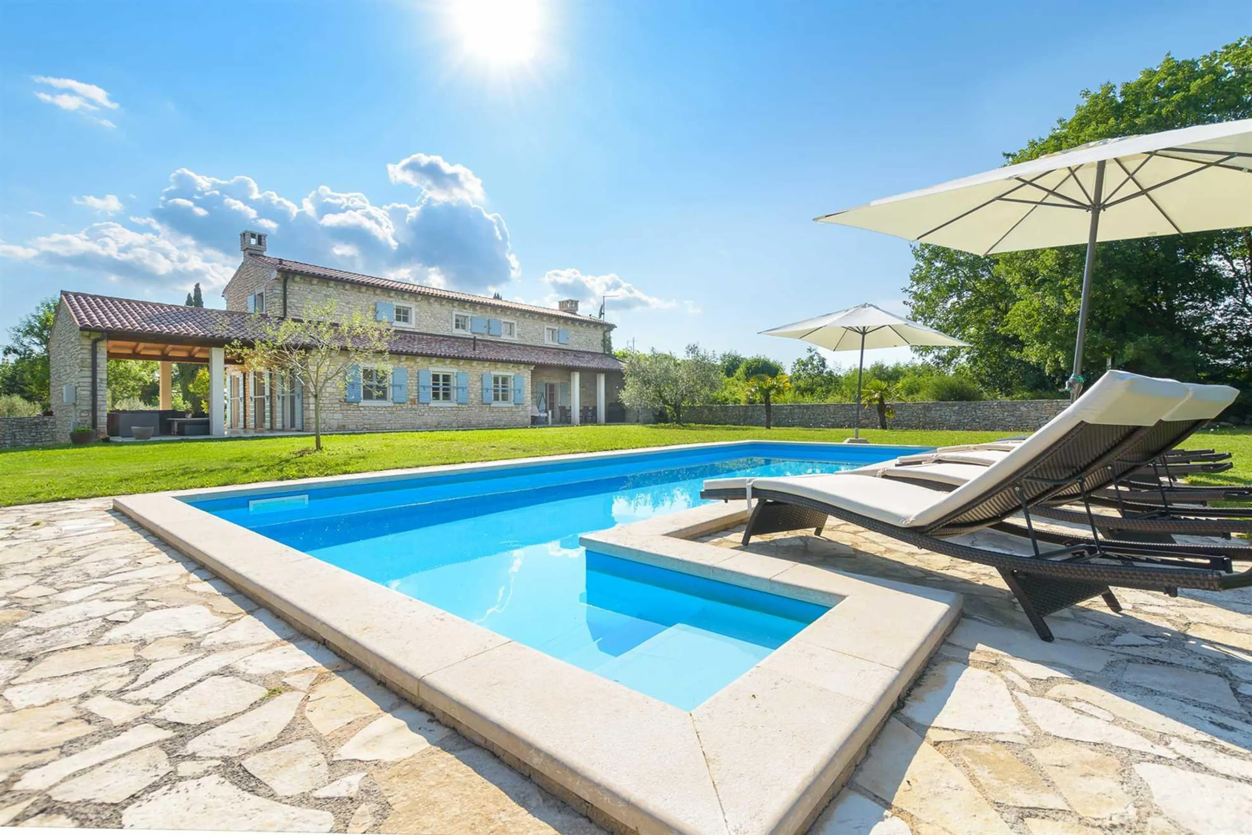 Ornate Villa with L Shaped- Pool with Serene Park Views from, Split