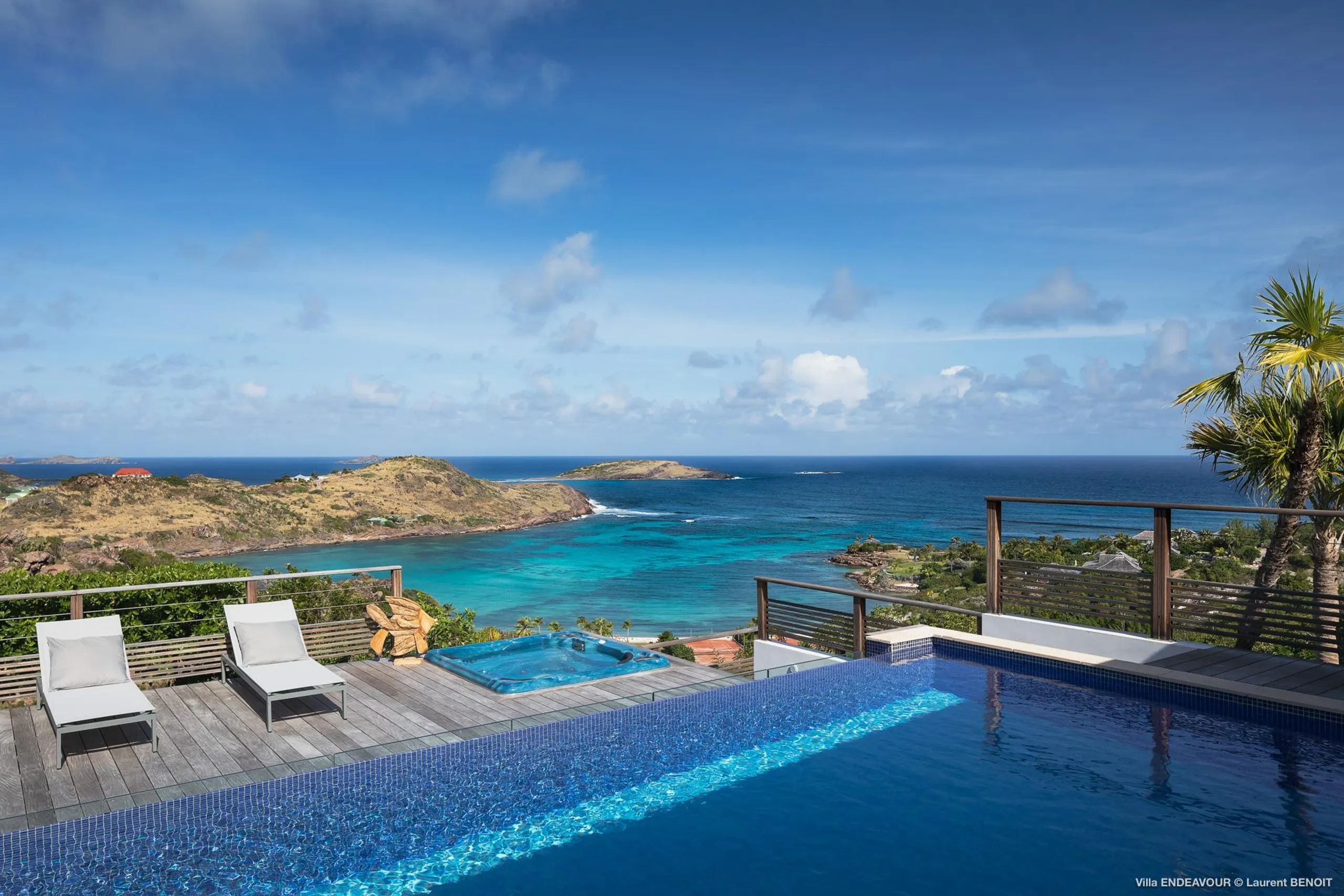 Stately Seaside Villa with Private Pool, Jacuzzi, and Fitness Room, St. Jean