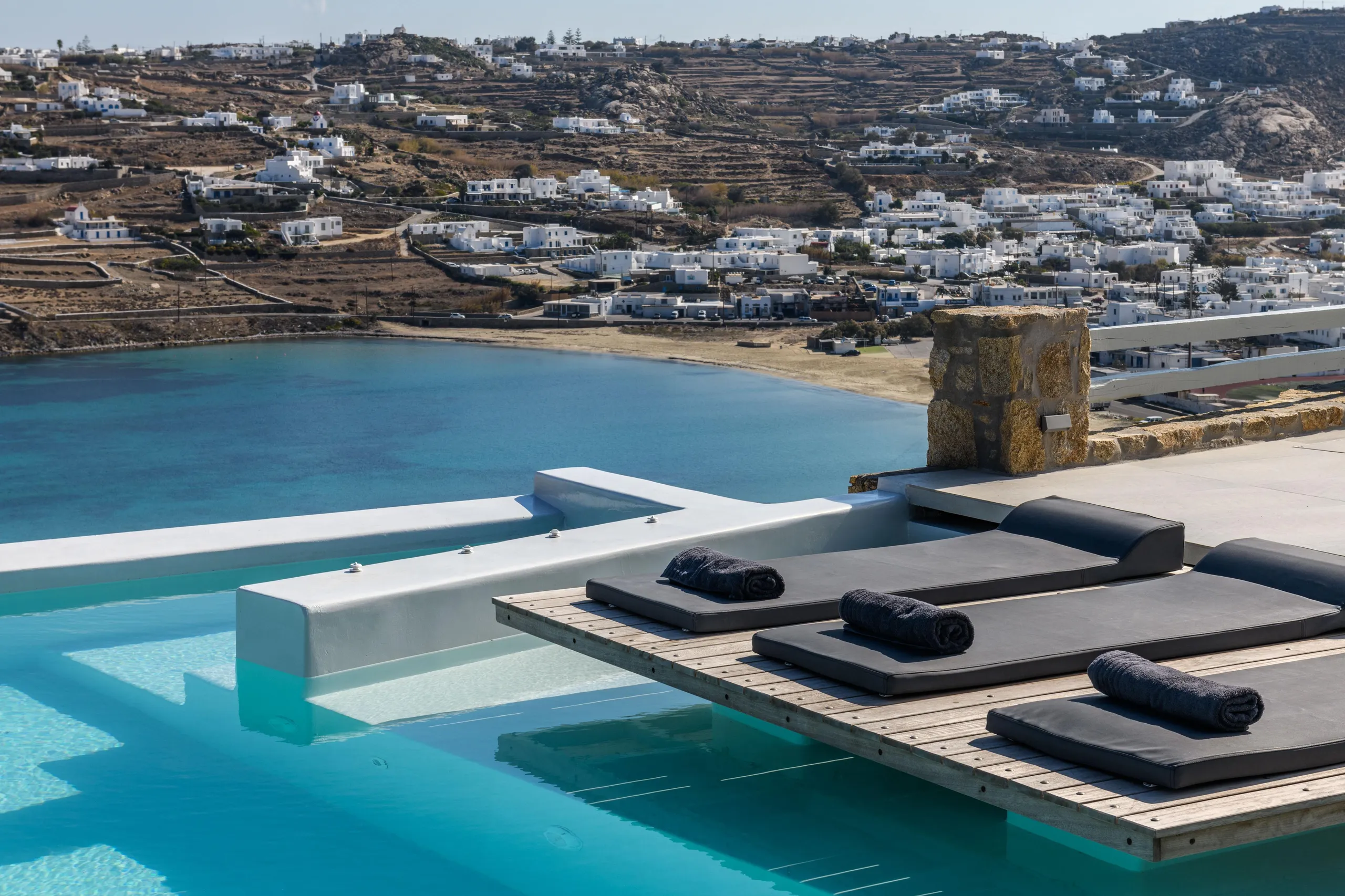 Unforgettable Vacation at this Exquisite Holiday Villa with Pool and Views in Ornos, Mykonos