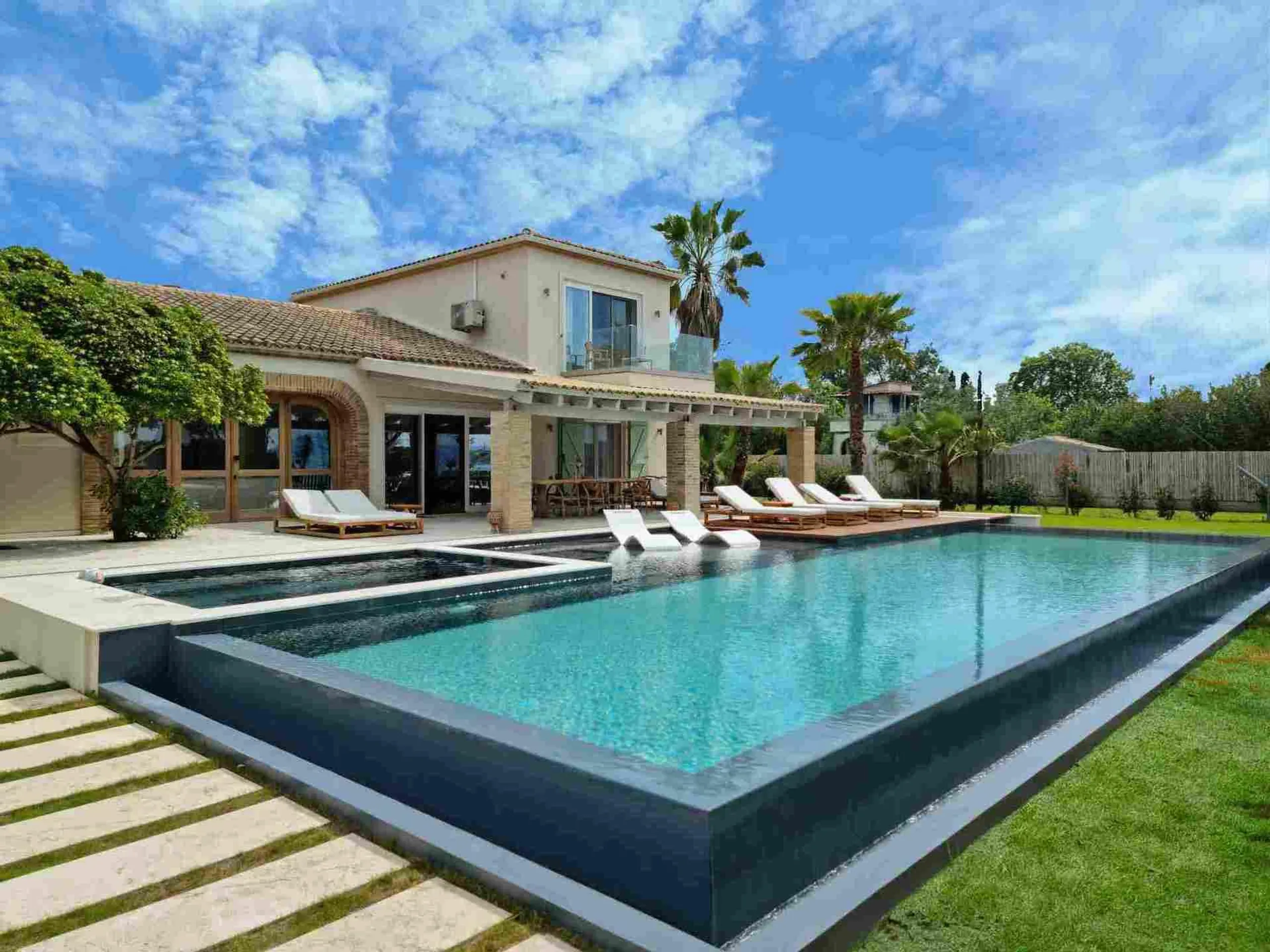 Elegant Balinese-Style Villa with Infinity Pool & Sea Views, Corfu