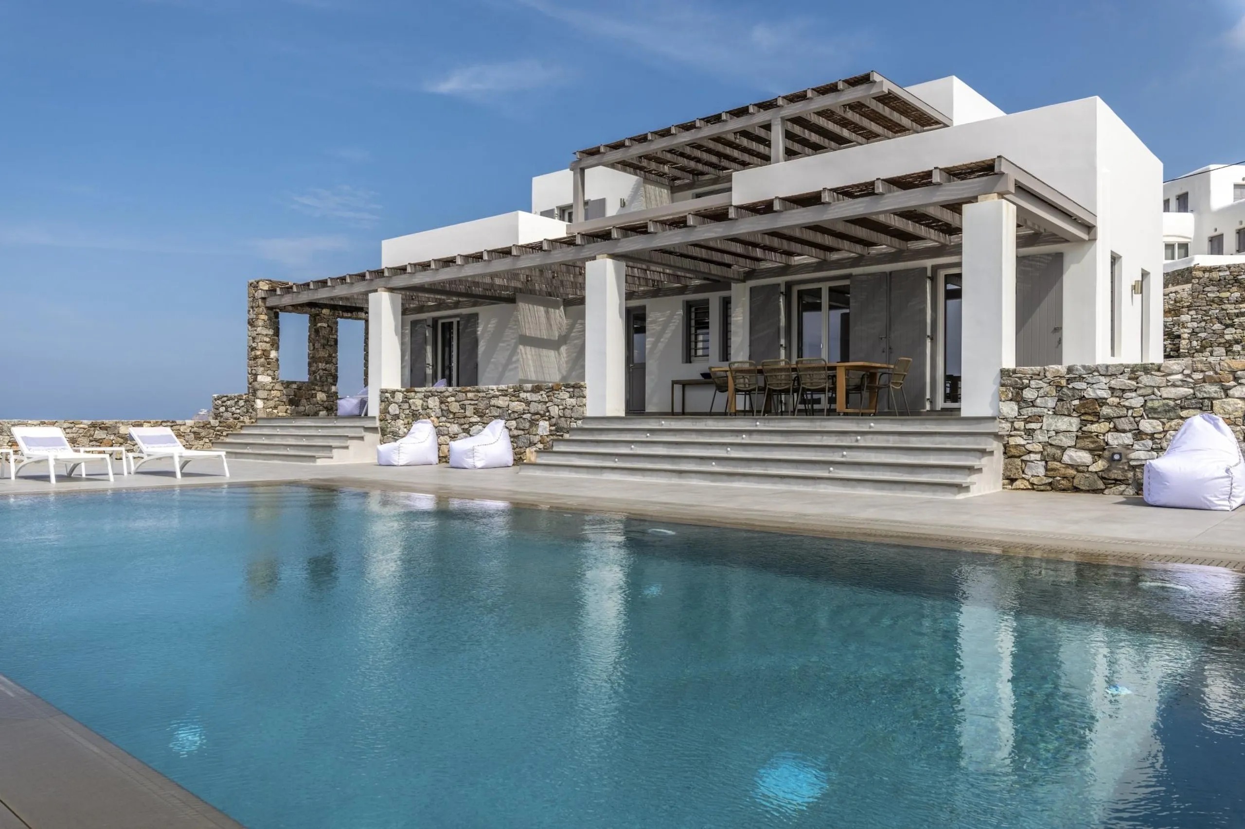 Grandiose Mykonos Estate with Private Pool and Ocean Views, South Aegean