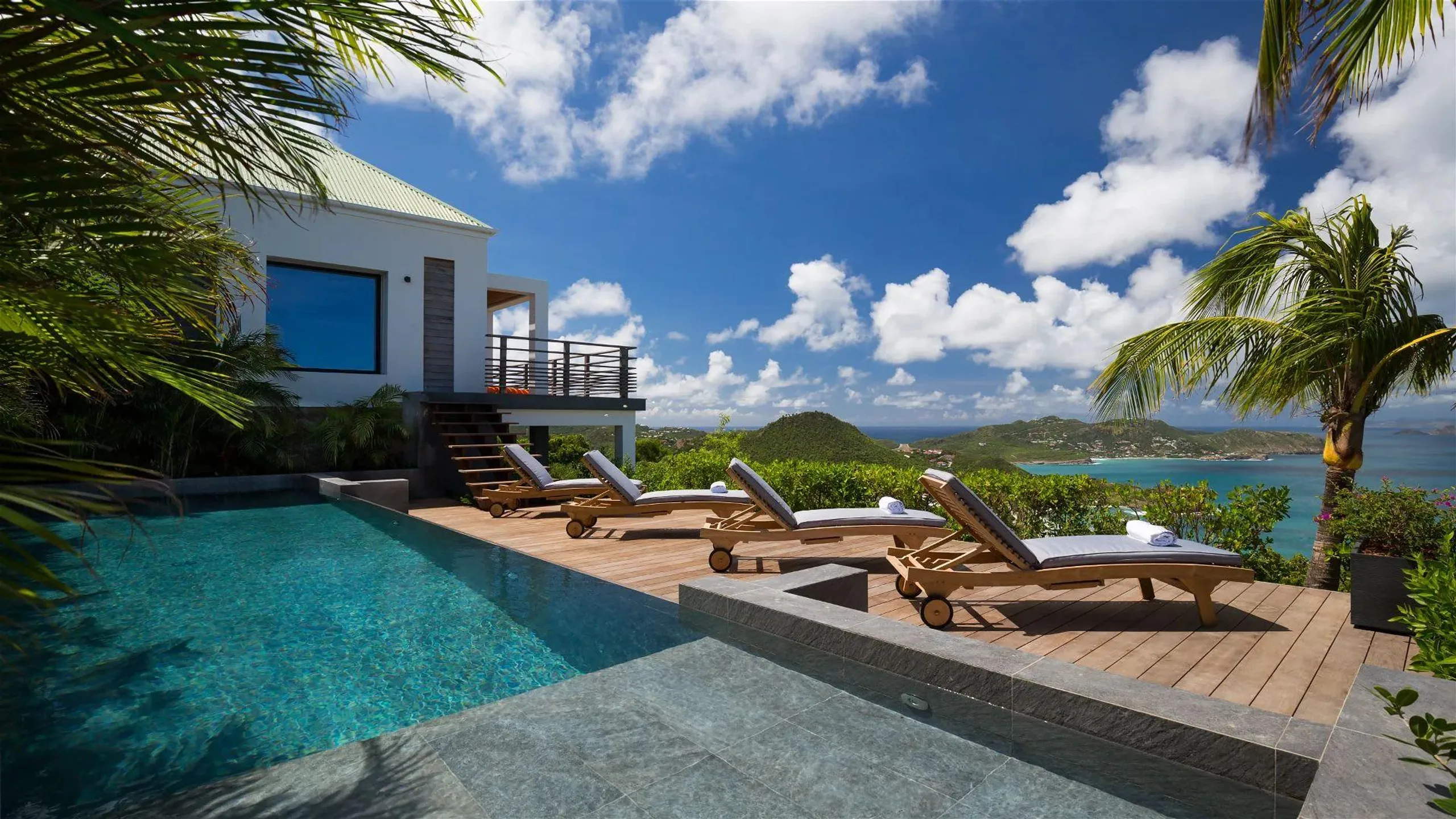 Tranquil Seaview Villa with Invigorating Pool, Vitet