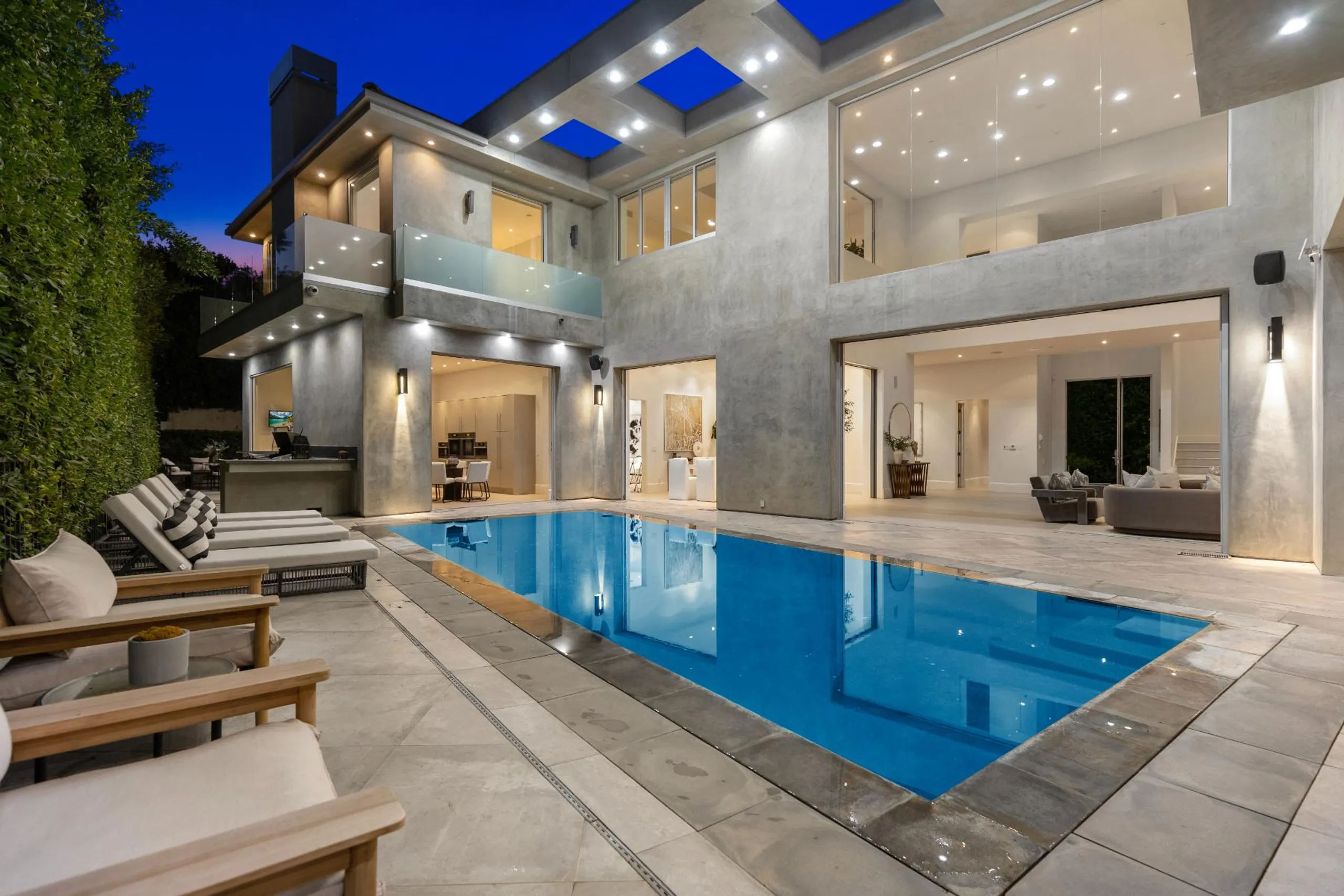 Imposing Contemporary Villa with Pool and Indoor-Outdoor Living, Beverly Hills