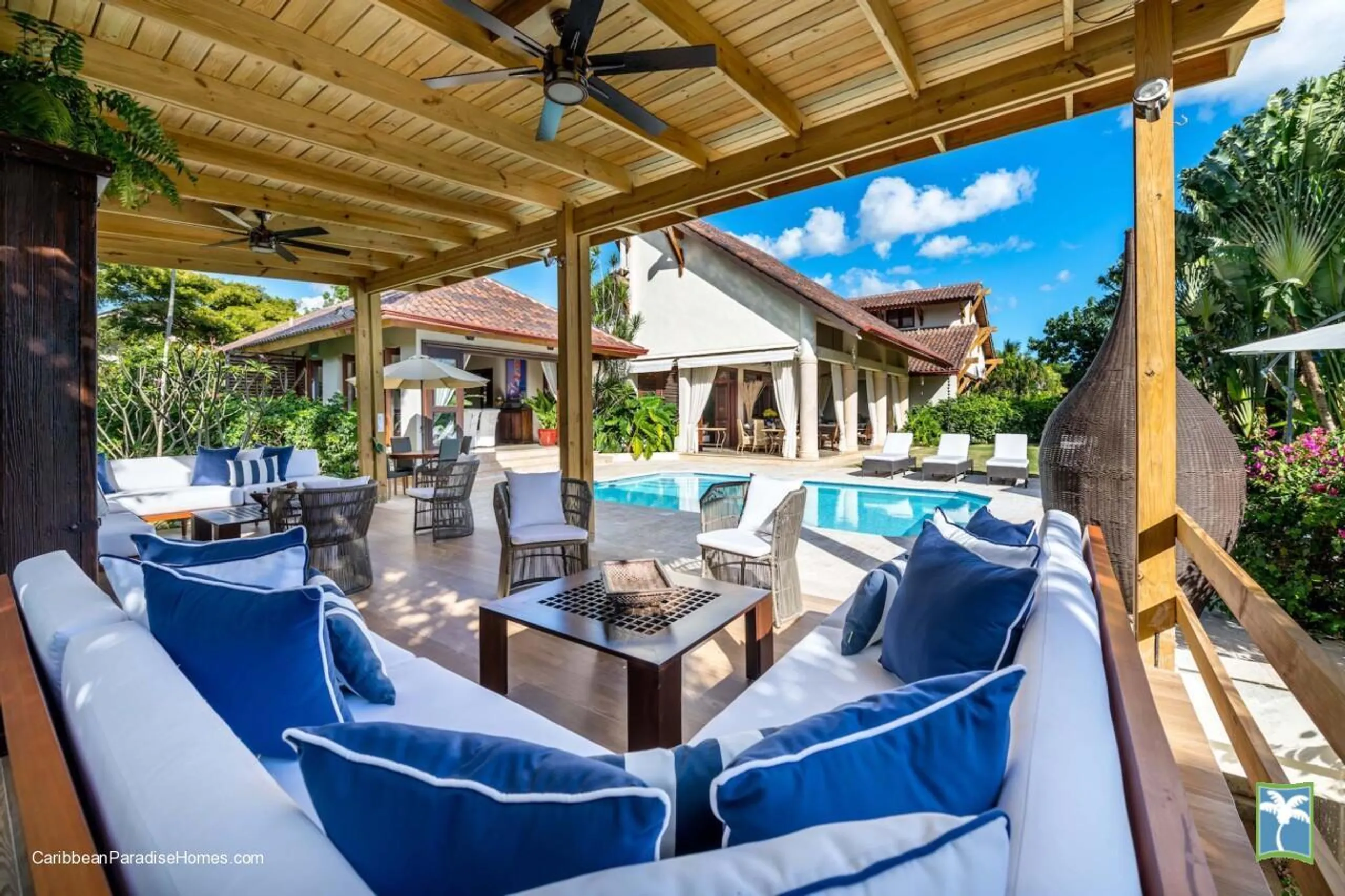 Casa de Campo's High-ceilinged Villa in a Lush Green Garden with the Scent of Jasmine, Dominican Republic
