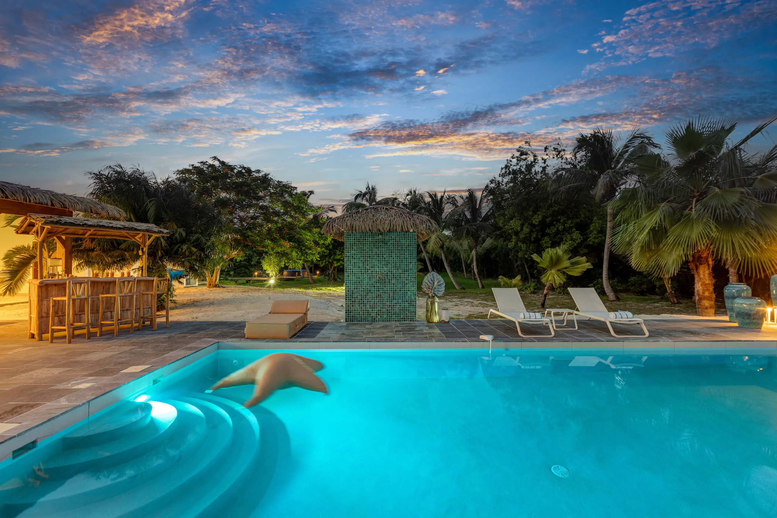 Elegant Terres Basses Villa with Pool, Jacuzzi & Private Garden Oasis — photograph 4