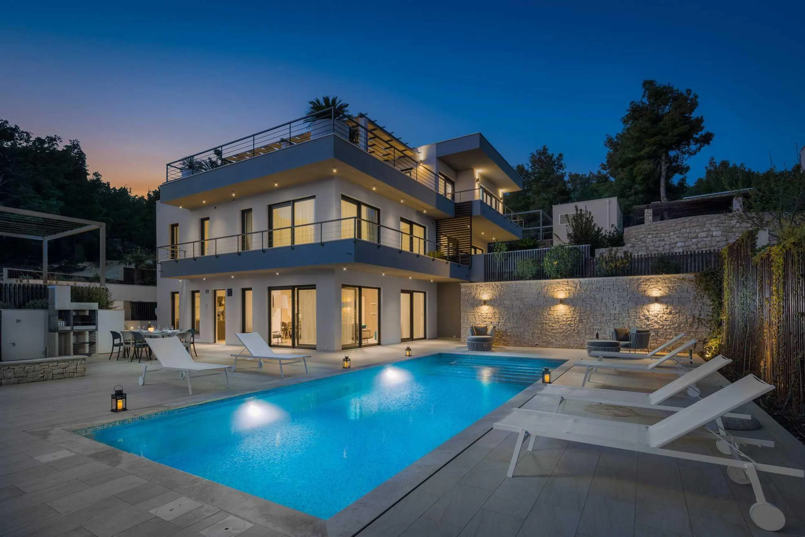 Sumptuous Villa with Private Pool and Bay Views on Brac Island, Milna