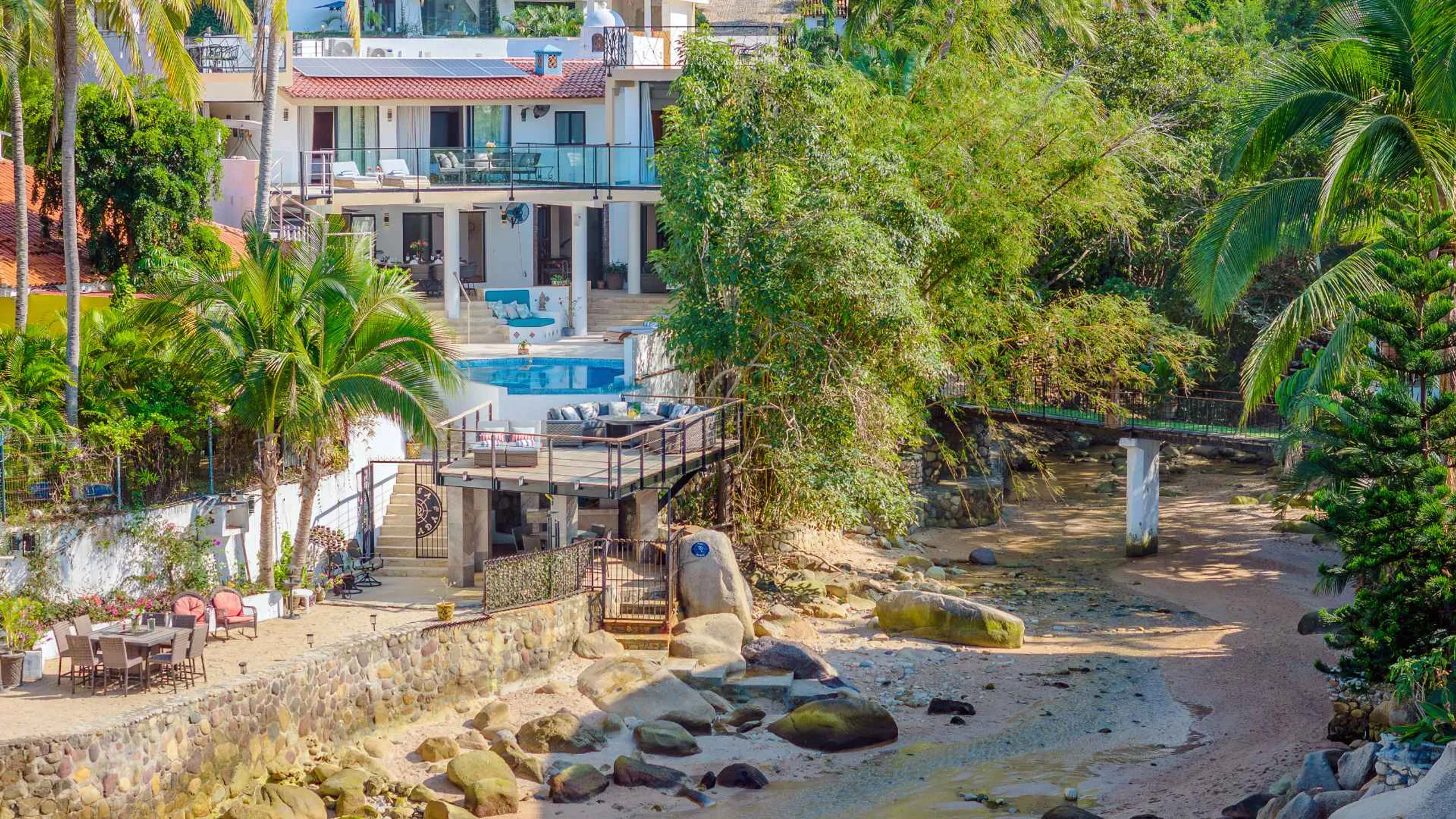 Exquisite 11-Bedroom Villa Along the South Shore with Private Pool and Ocean Views in Puerto Vallarta