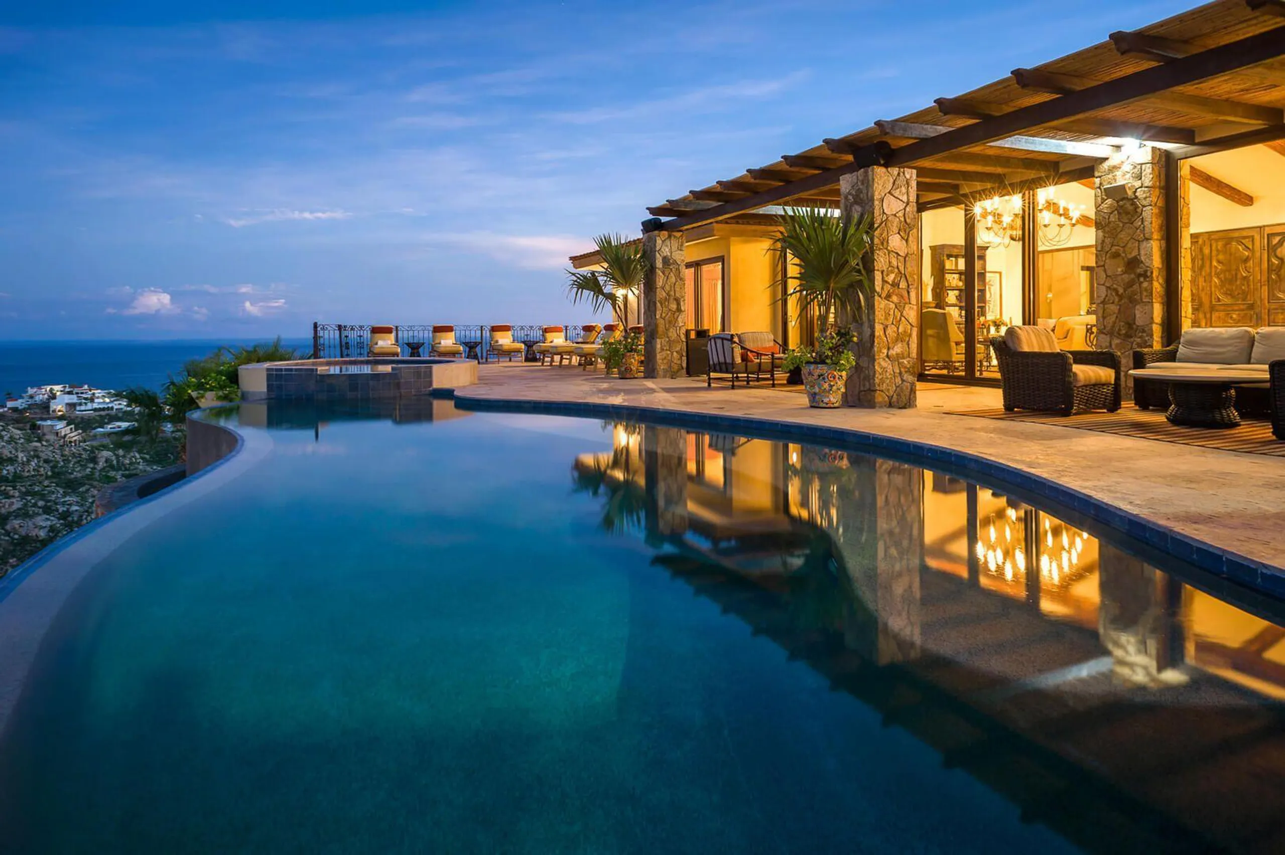 Above it All in this 9 Bedroom Hillside Estate with Infinity Pool and Views over Cabo to the Ocean — photograph 3