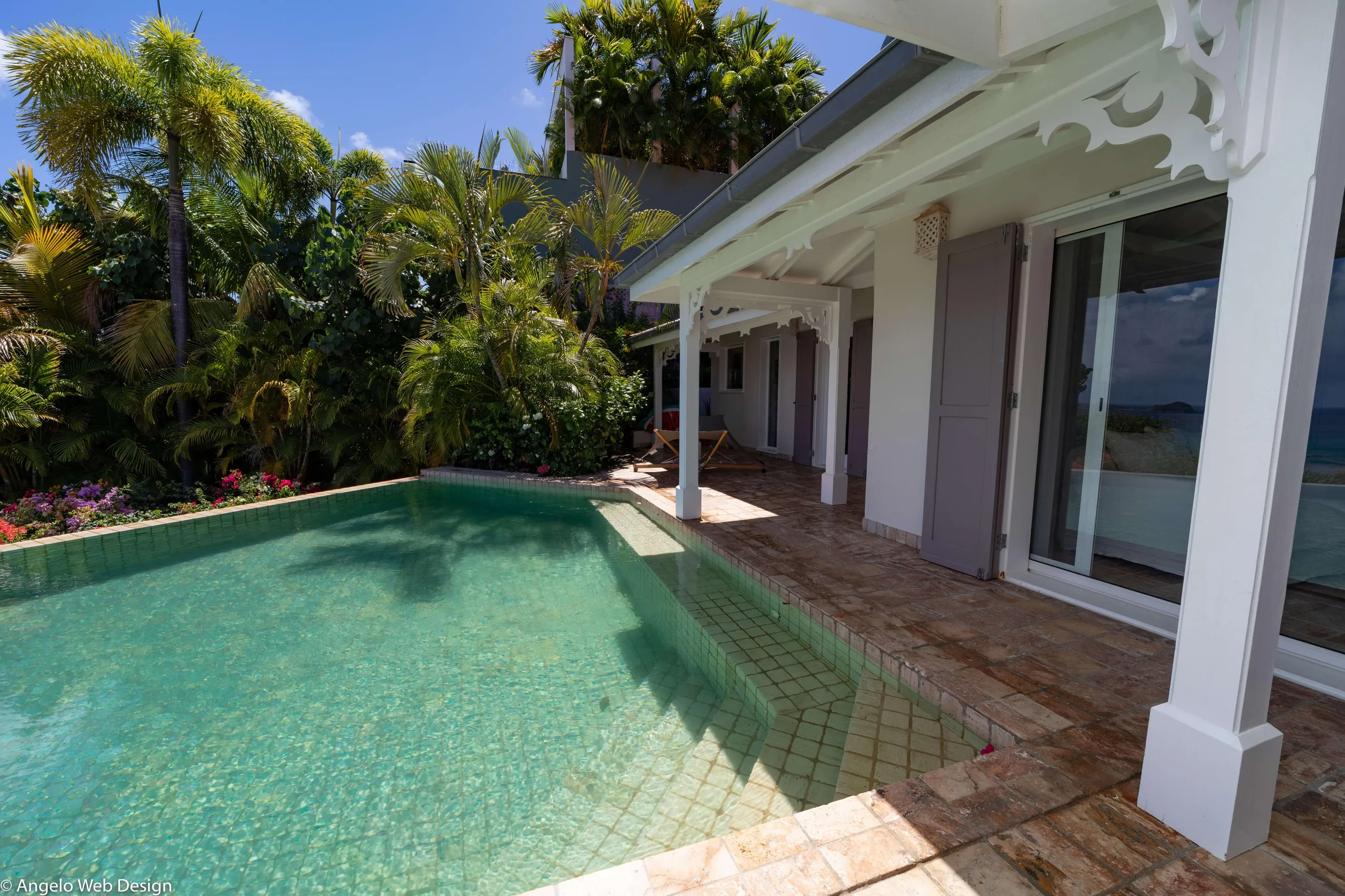 Bright Luxe Villa with Stunning Ocean Views Overlooking St. Jean Bay, St. Jean