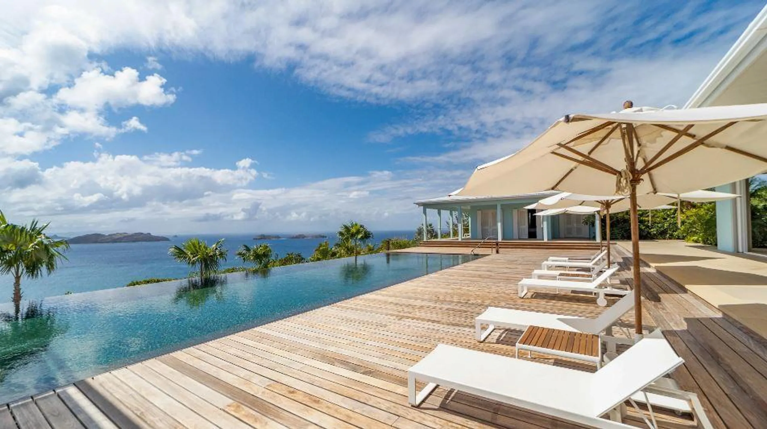 Gleaming Secluded Garden Villa in St. Barts with Private Pool and Ocean Views, Lorient
