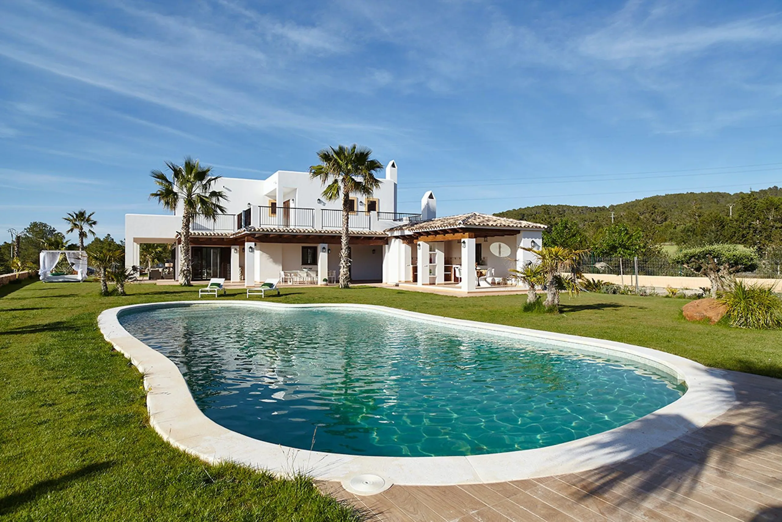 Ibizan Tranquility Terrace with Resort Pool — photograph 3