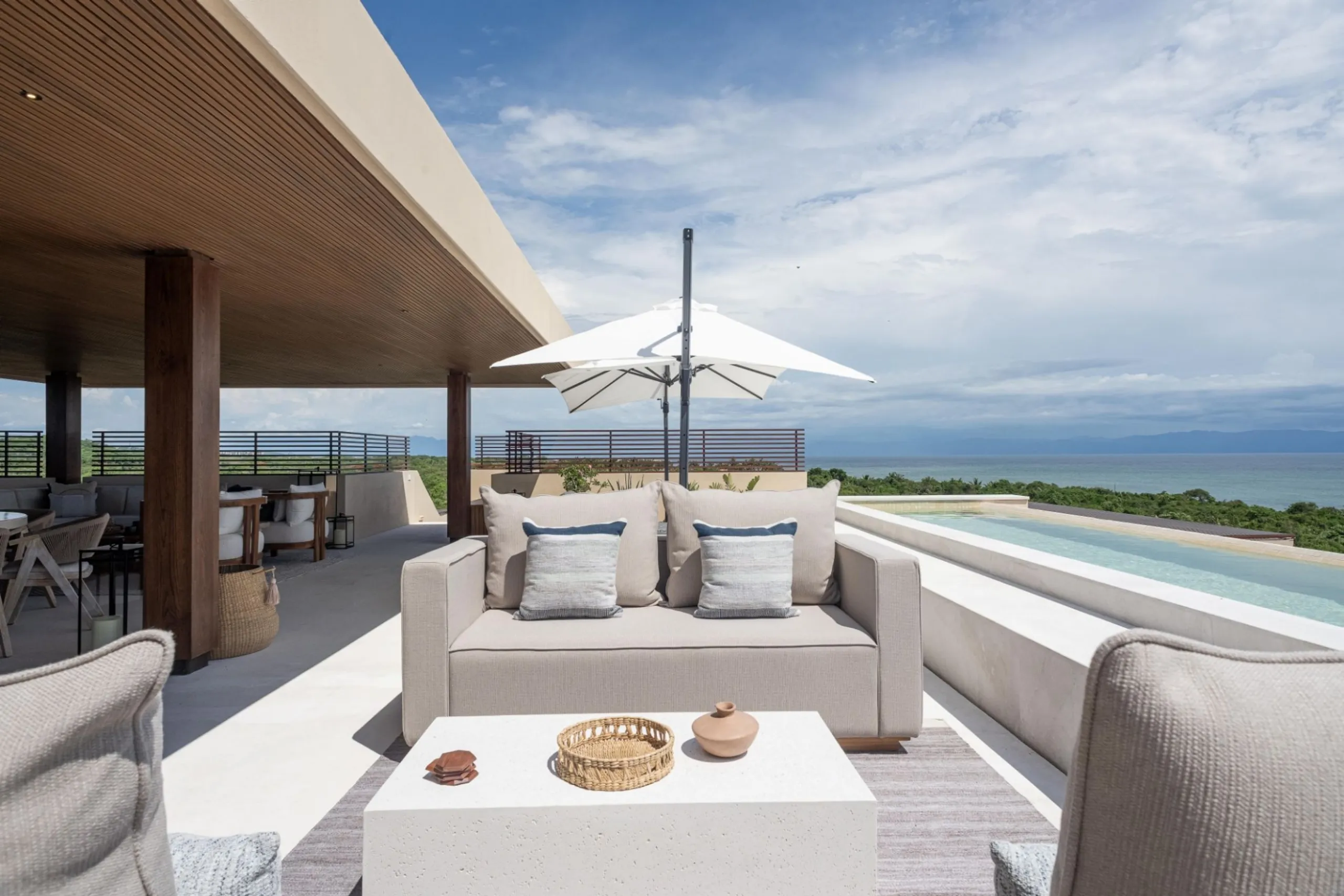 Tranquil Punta de Mita Oceanview Penthouse with Dual Infinity Pools & Rooftop Oasis — photograph 3