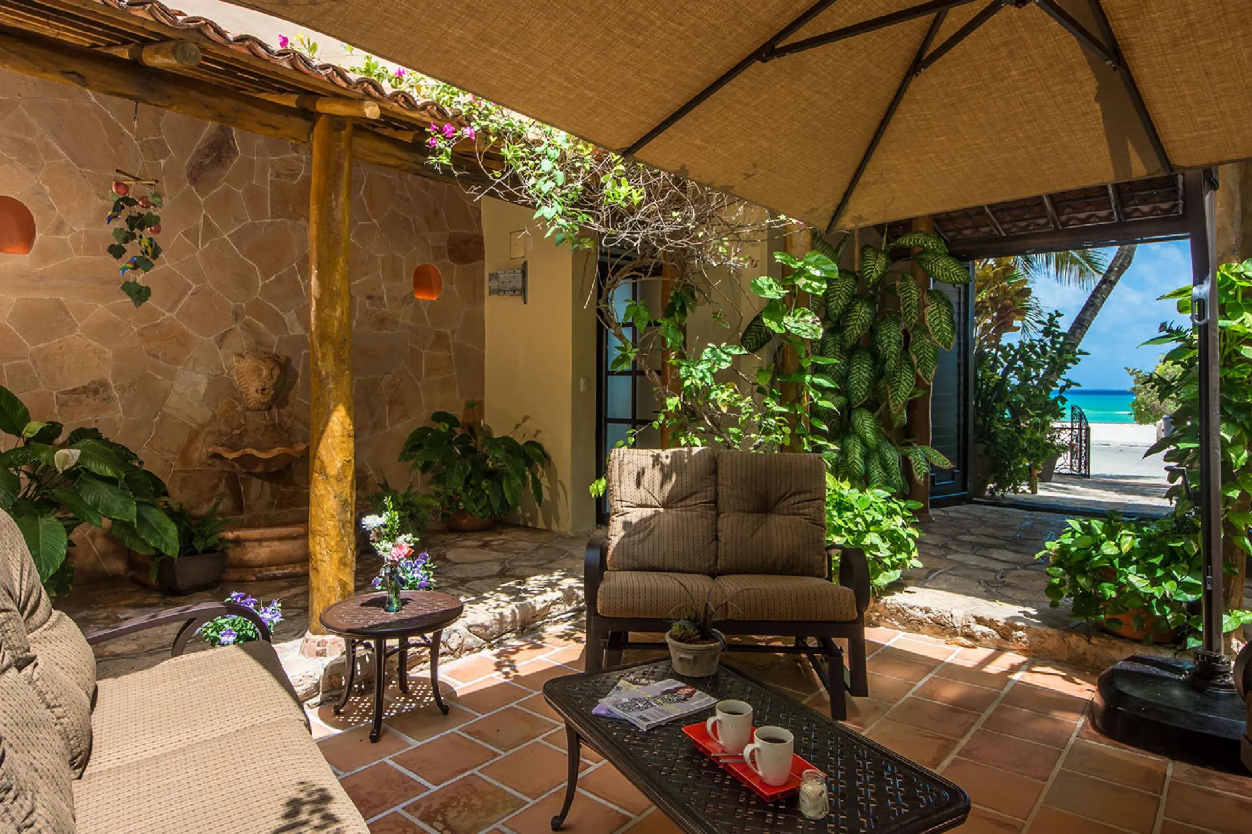 Playa del Carmen Architectural Estate with Private Pool, Ocean Views and Lush Gardens — photograph 12