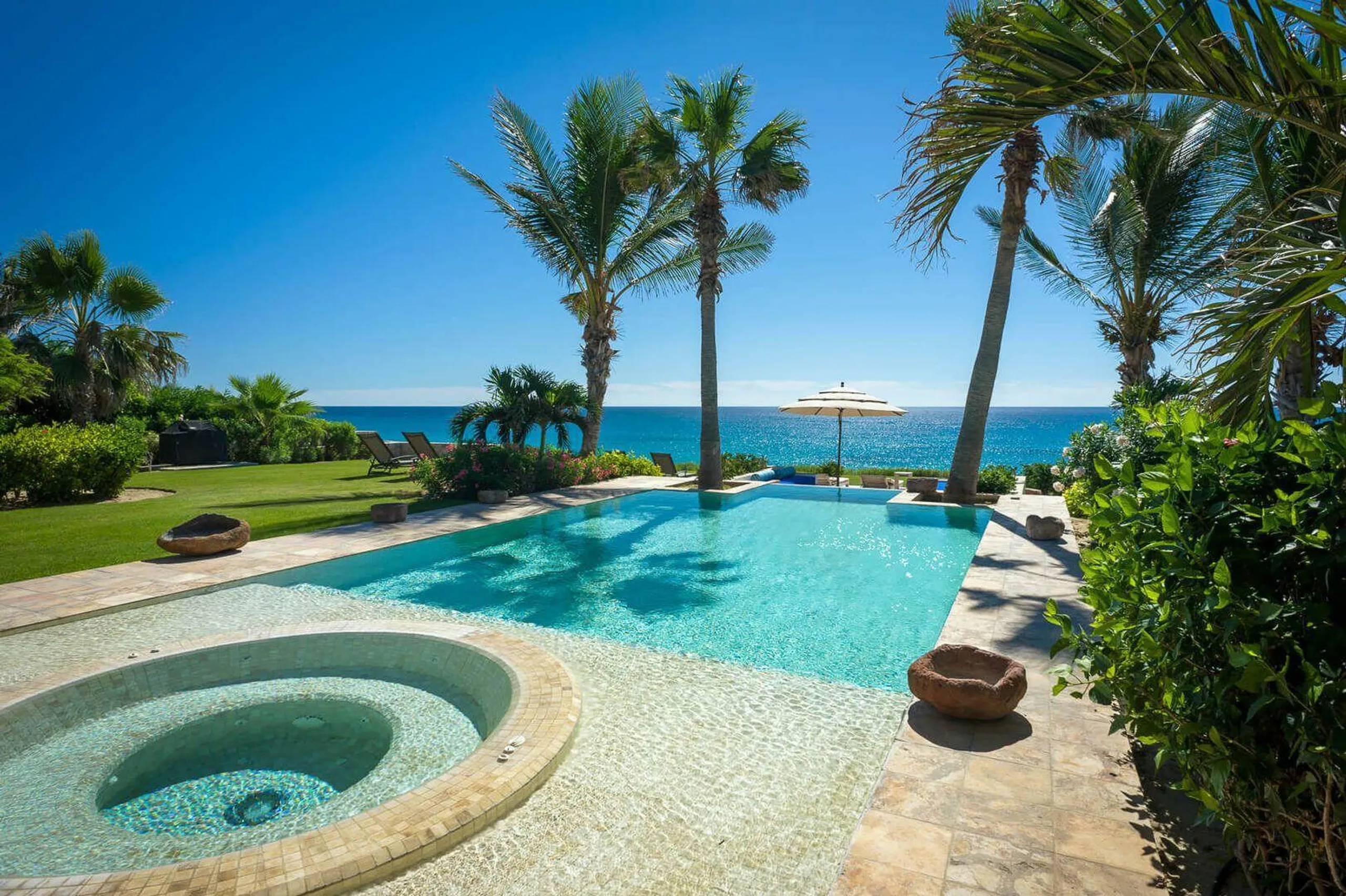 Colonial Style Architectural Estate with Infinity Pool, Hot Tub and Lush Ocean Views, Puerto Los Cabos