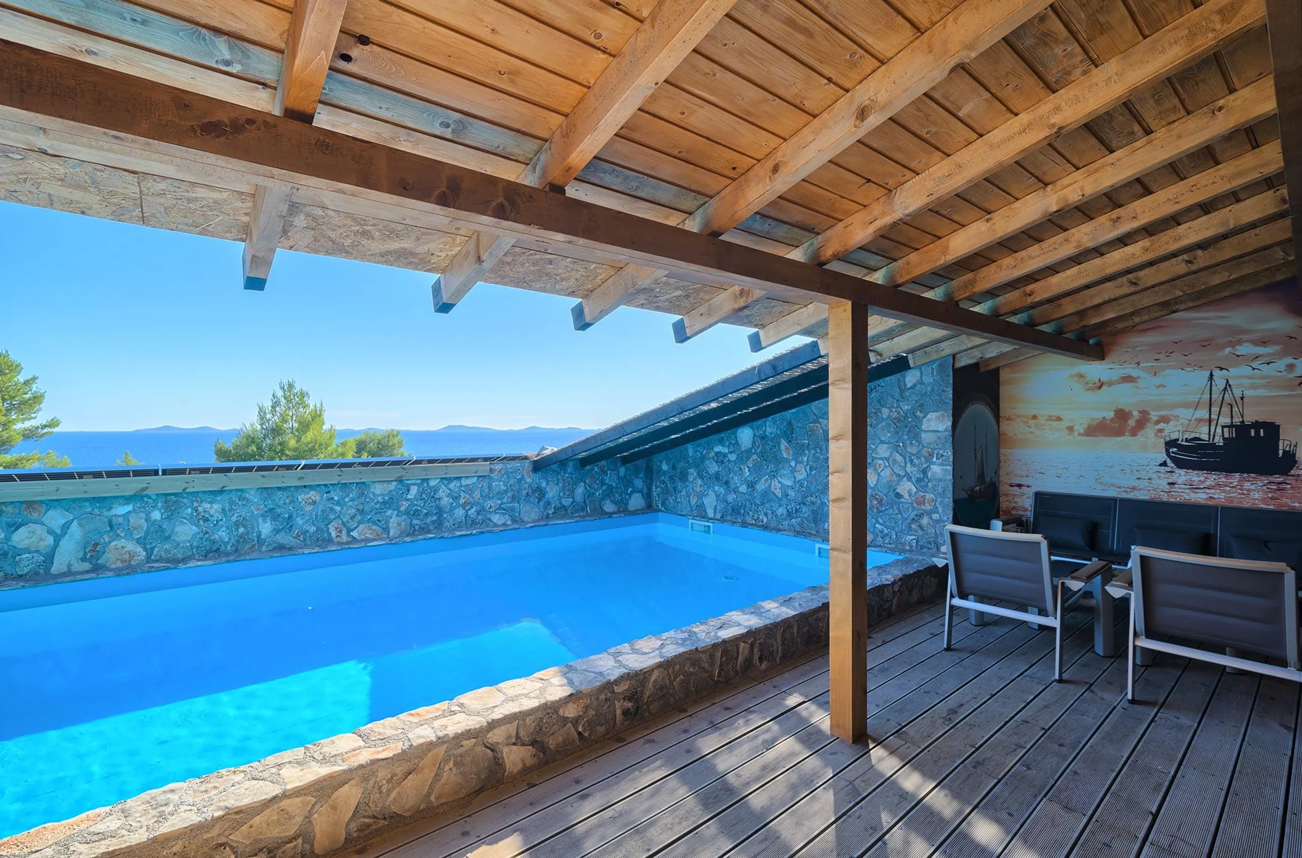Plush Villa with Private Pool, Sauna, and Enchanting View of Murter Island — photograph 5