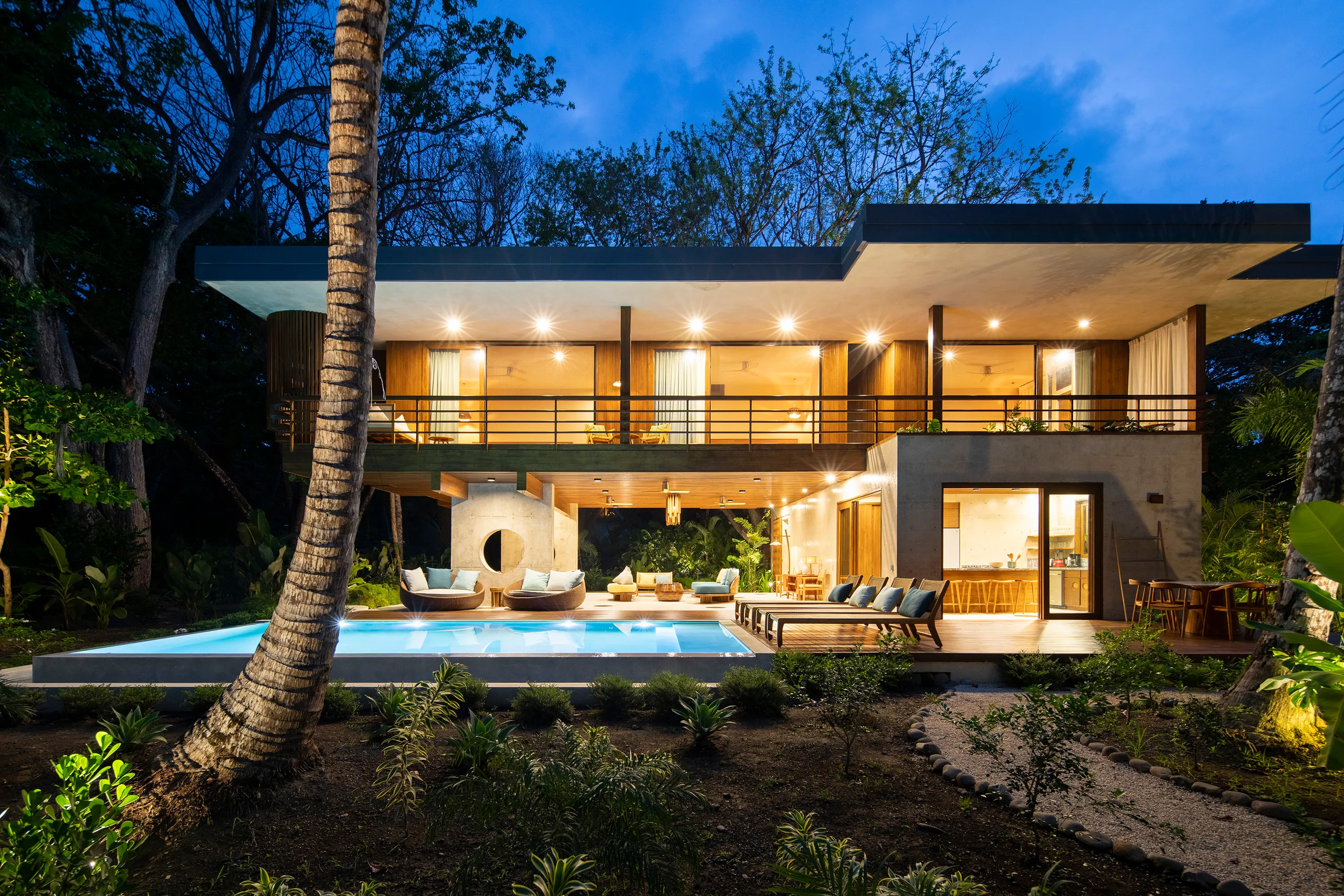 Tropical Beachfront Twin Villas with Private Pool, Beach Access and Jungle Views, Playa Hermosa ST