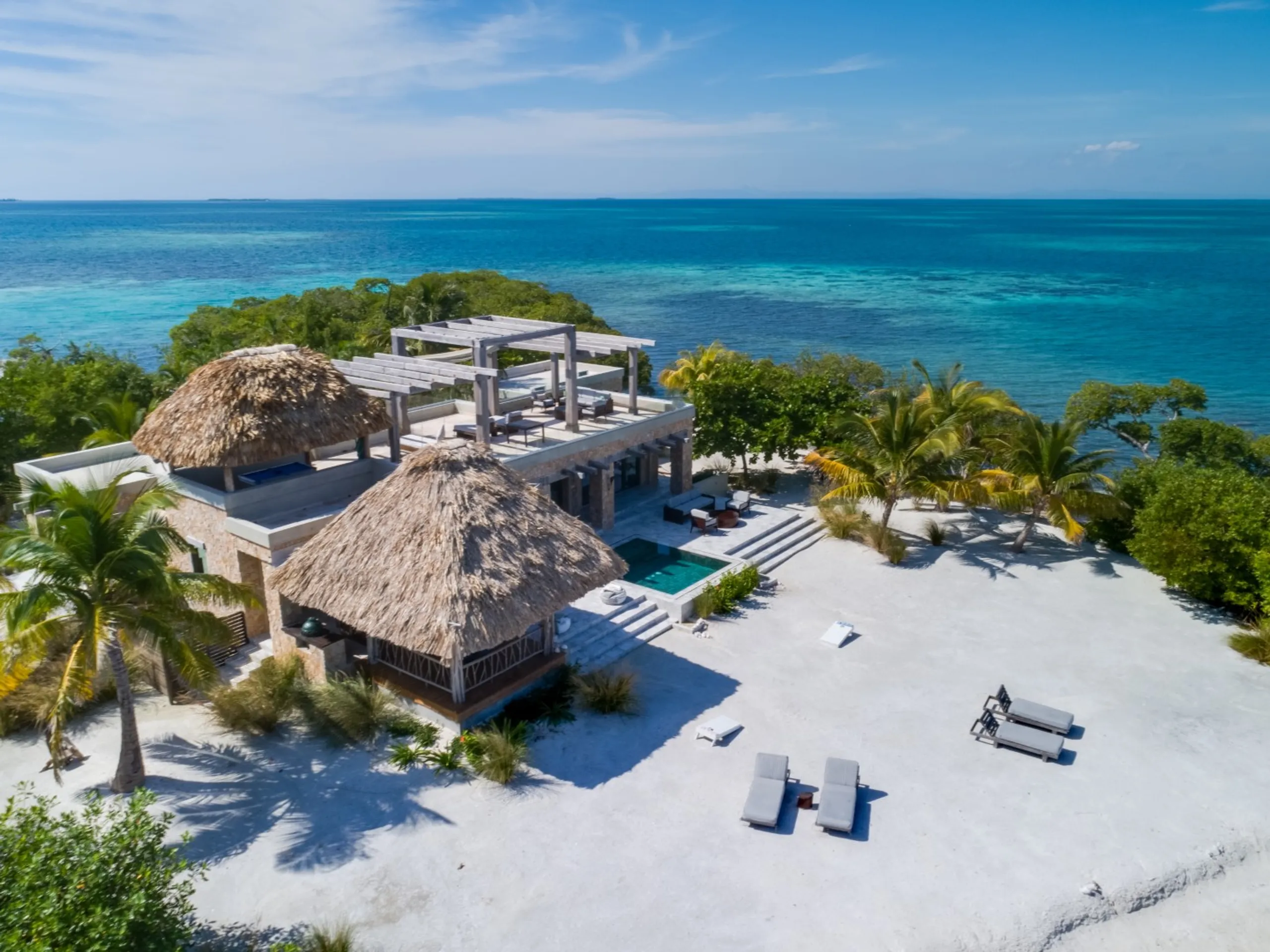 Private Island Villa in Belize with Private Pool and Lagoon Views, Placencia