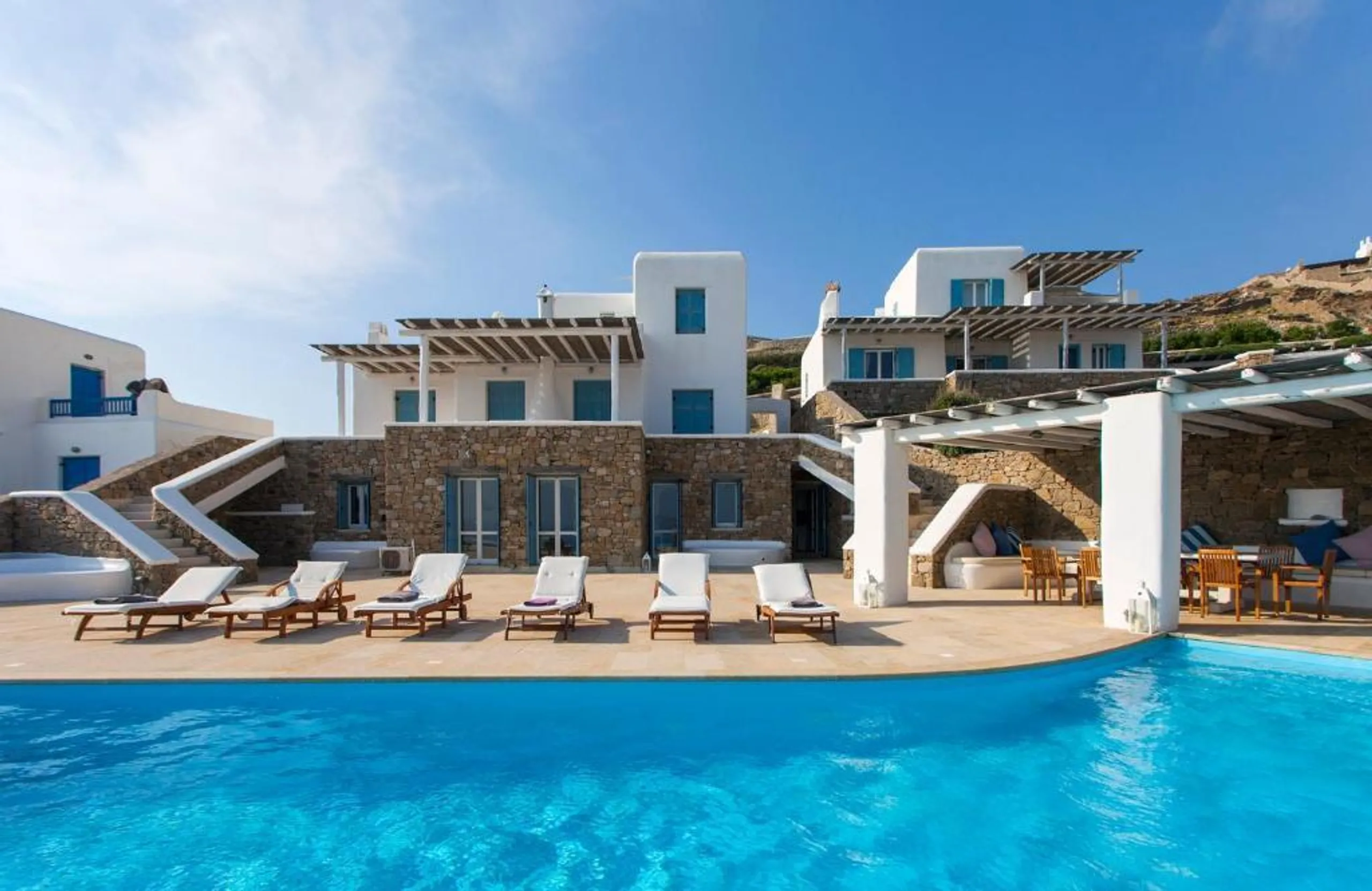 Immerse Yourself in a Private Infinity Pool Villa with Breathtaking Aegean Sea Views, Mykonos