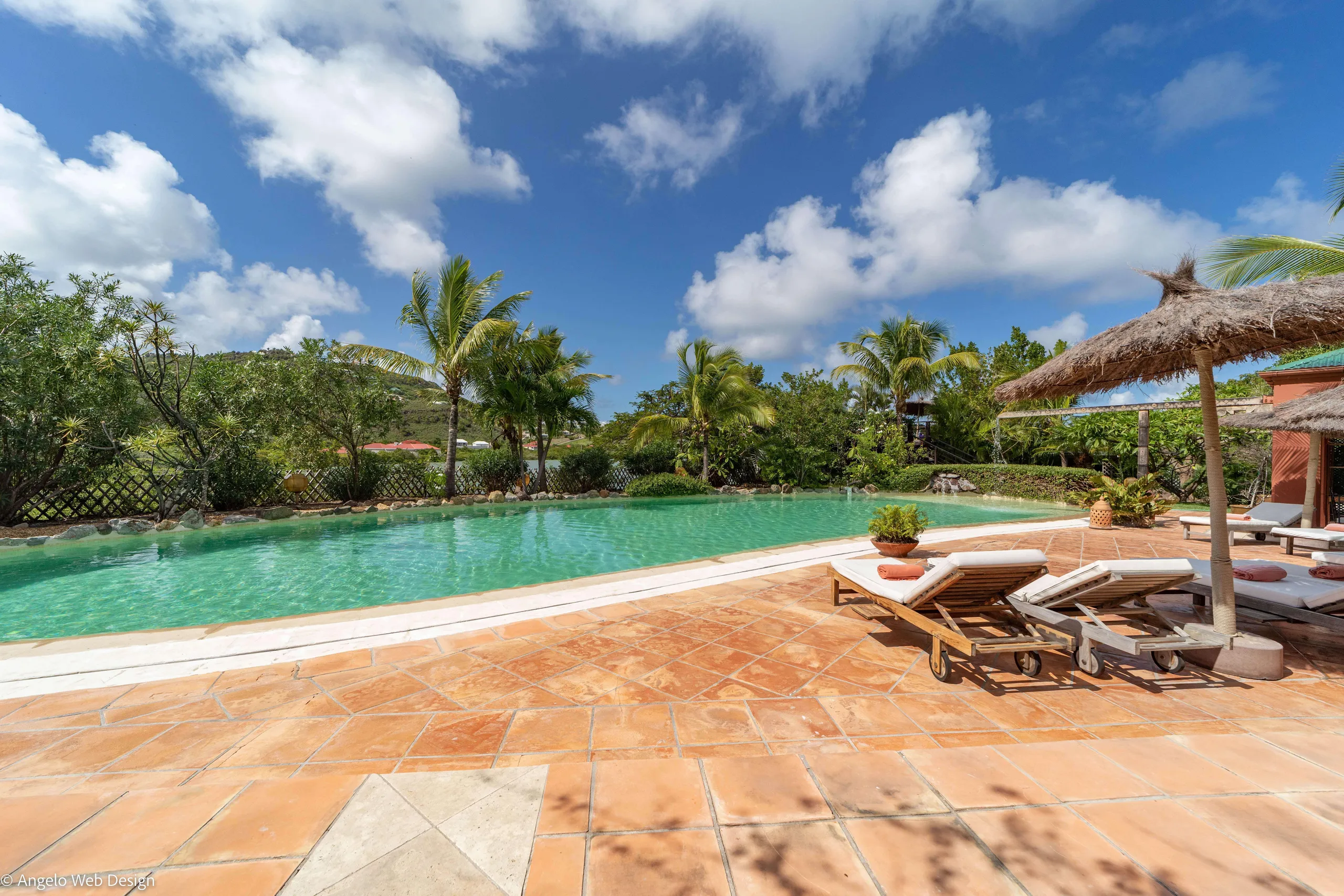 Regal Tropical Estate with Private Pool and Luscious Backyard Terrace — photograph 2