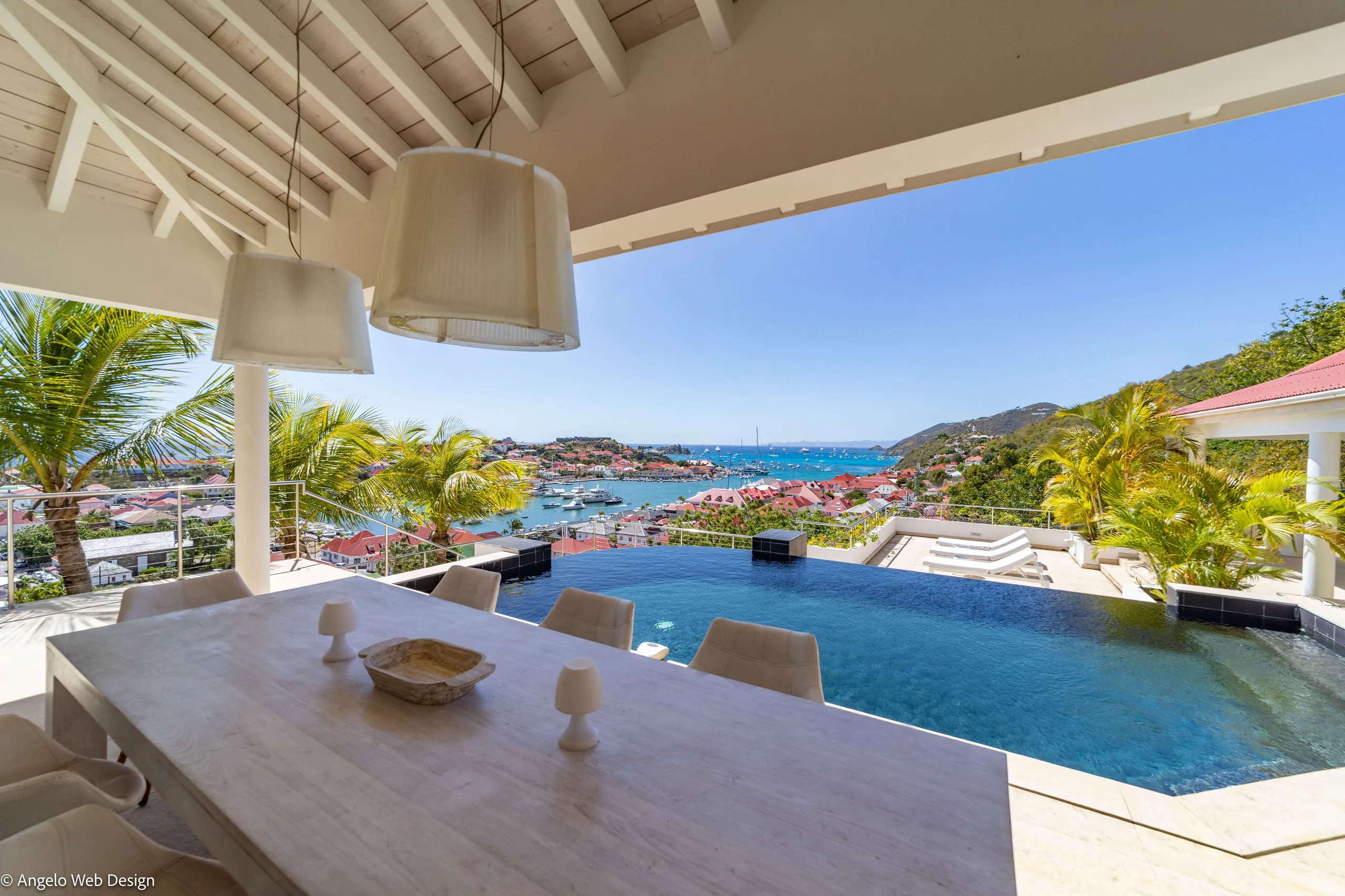 Harbor Front View Villa with Infinity Pool in Gustavia, St. Barths — photograph 3