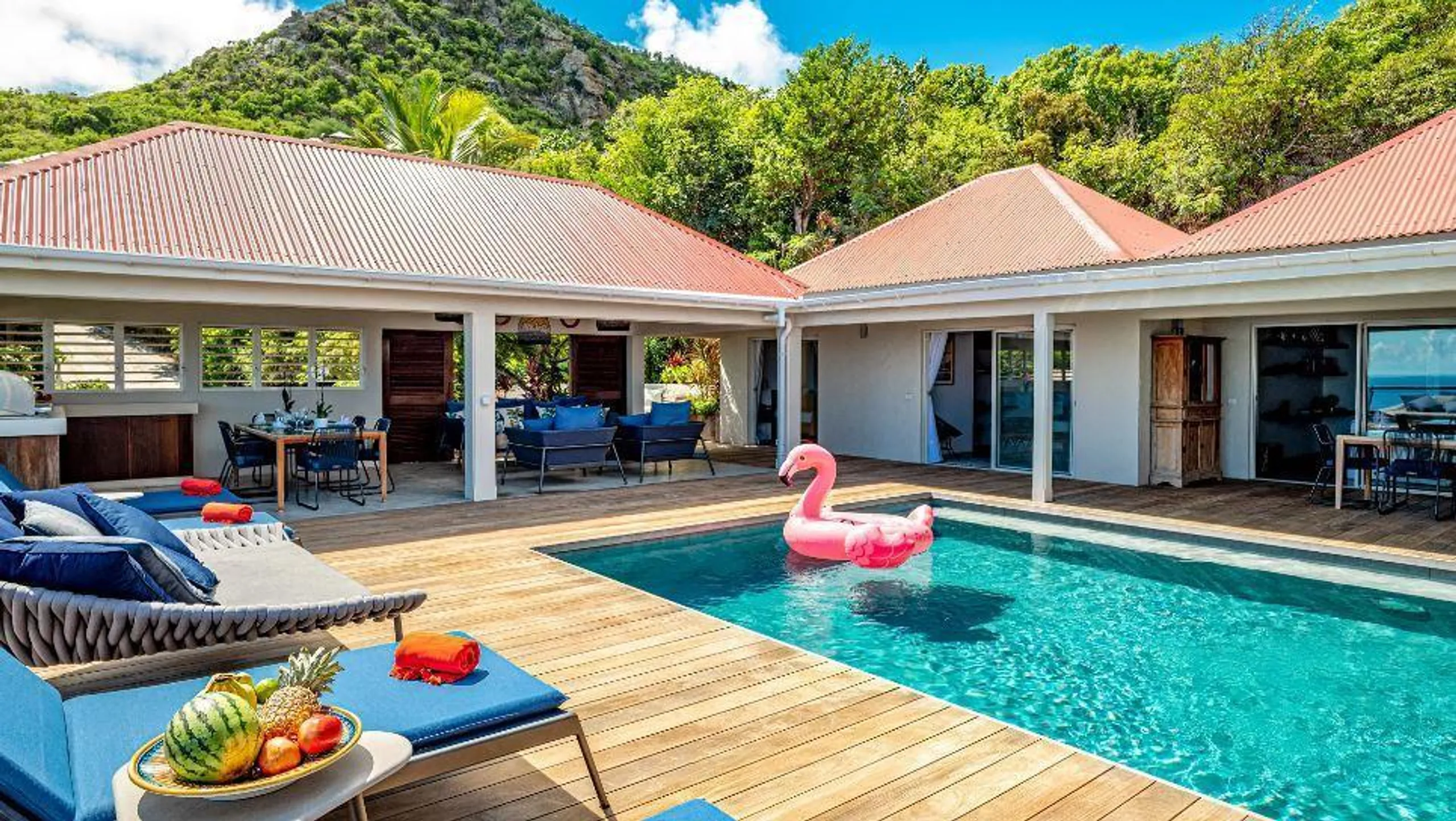 Idyllic Outdoor Living in St. Barts Terrace, Heated Pool, and Al Fresco Dining — photograph 3