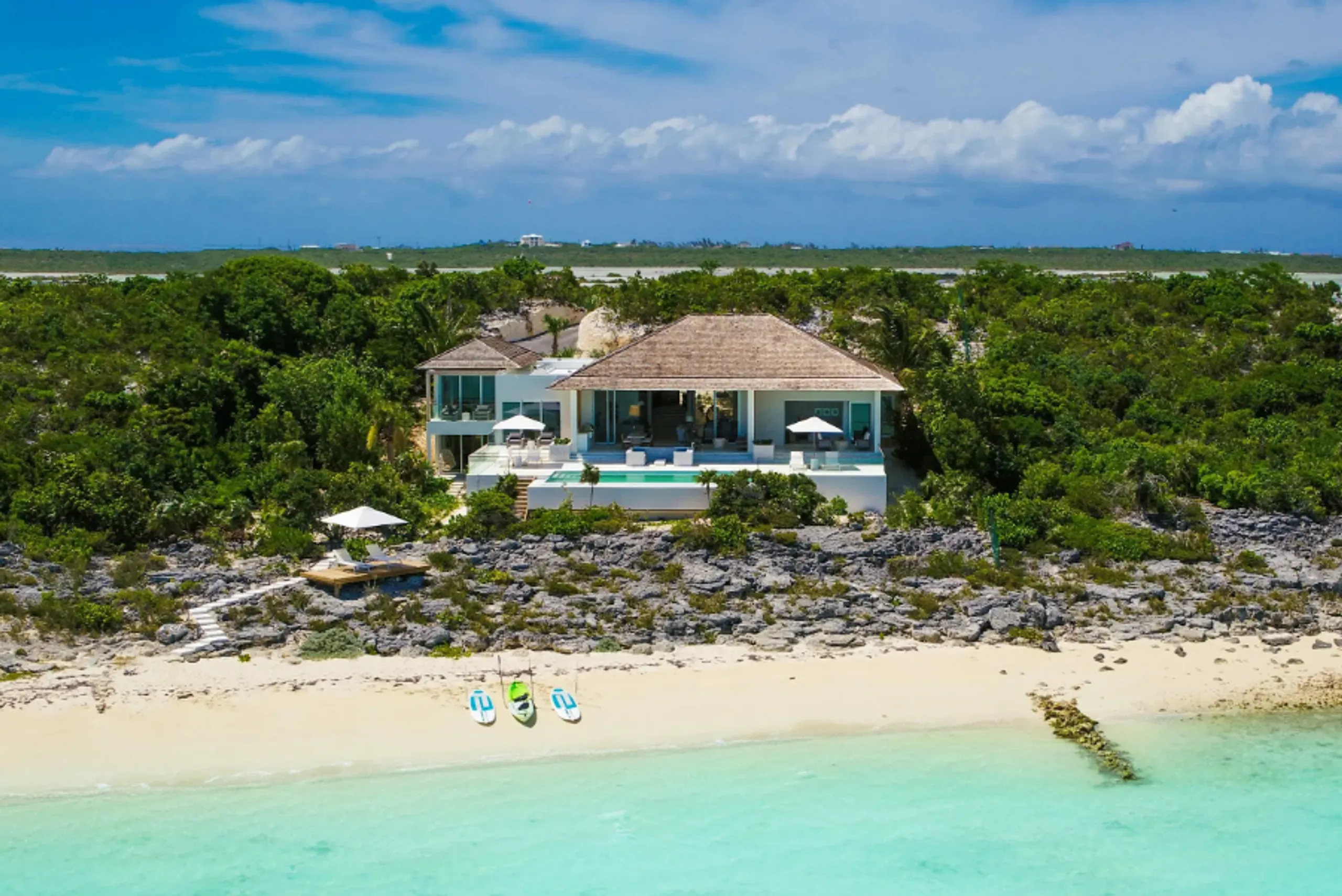Contemporary Beach House with Breathtaking Ocean Views and Private Beach, Turtle Tail