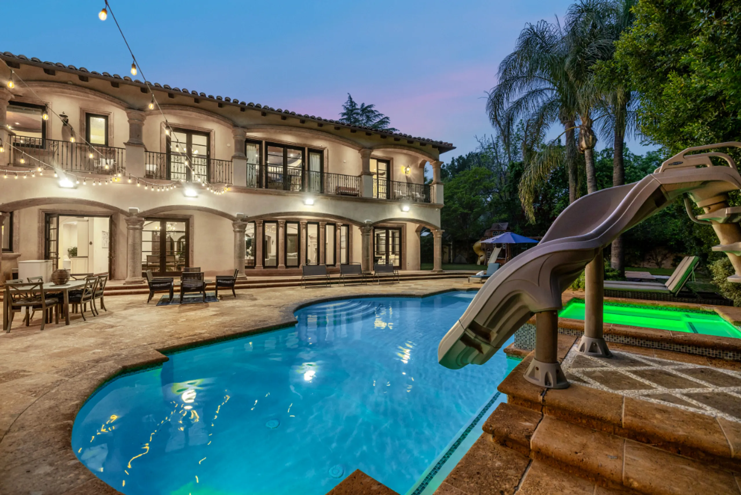 Opulent Tarzana Mediterranean Villa with Pool, Spa, & Theater — photograph 2