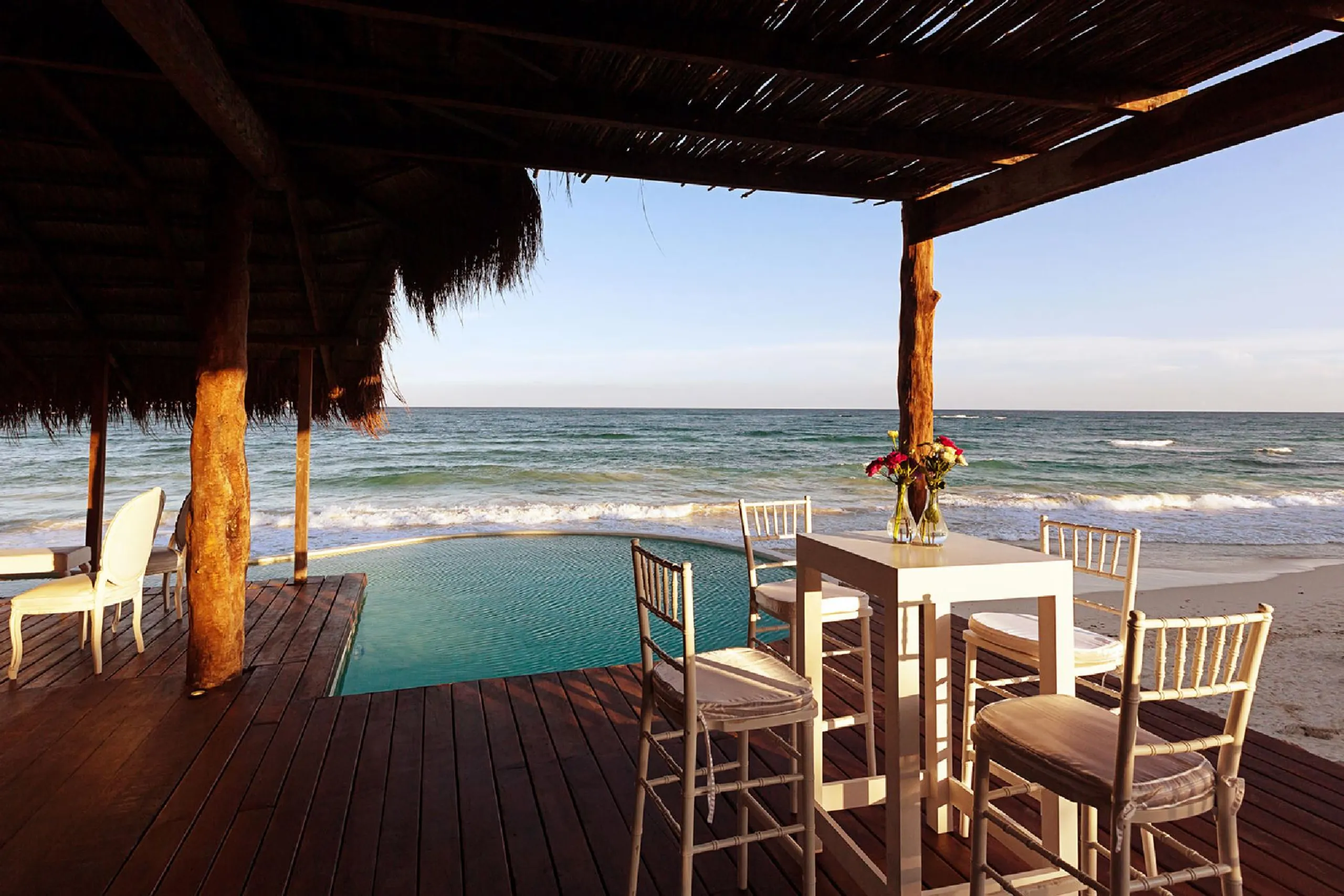 Eco Chic Beach Front Tulum Villa with Private Pool and Panoramic Ocean Views — photograph 7