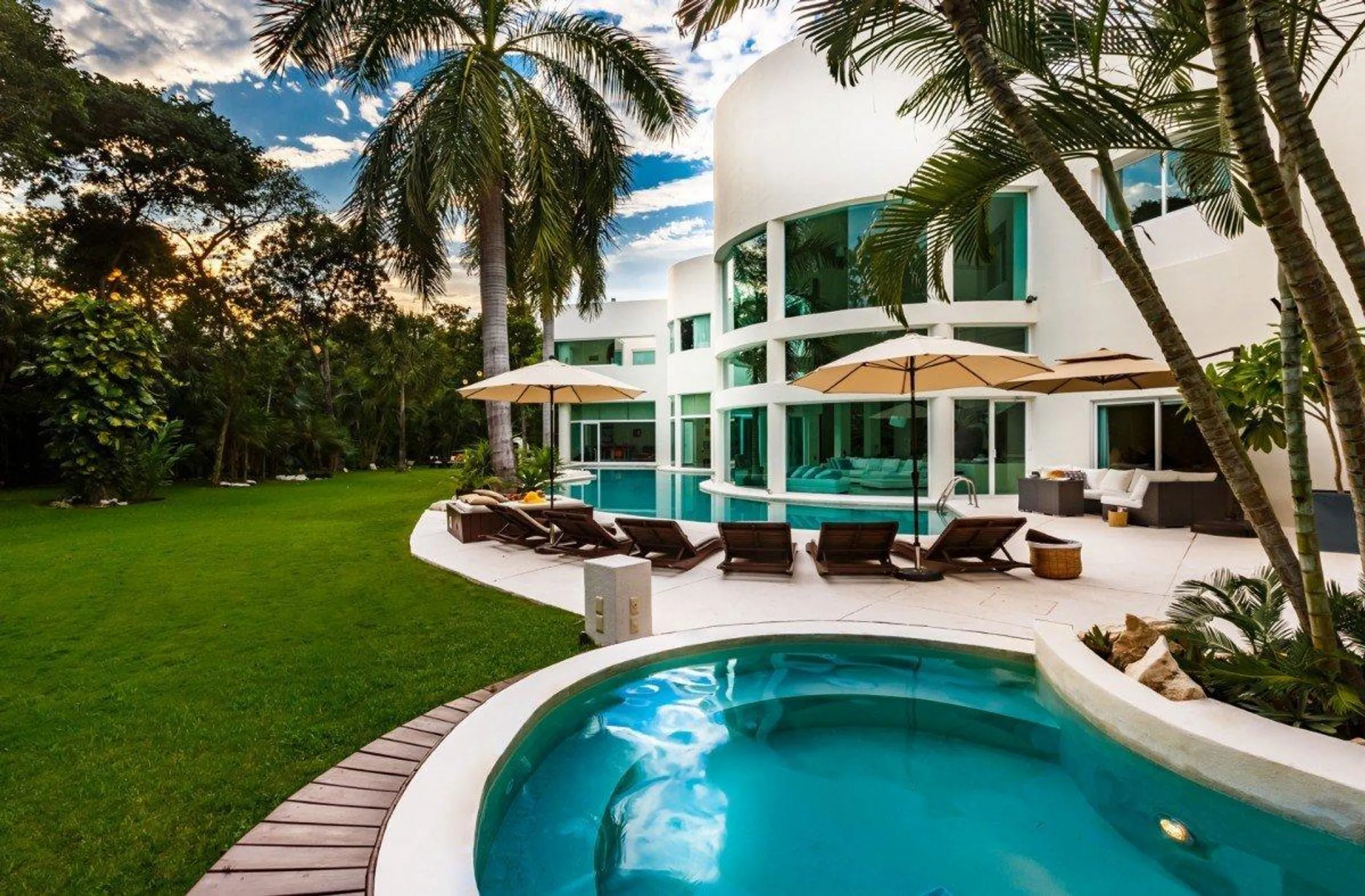 Ultra Modern Architectural Grand Villa with Surrounding Pool — photograph 2