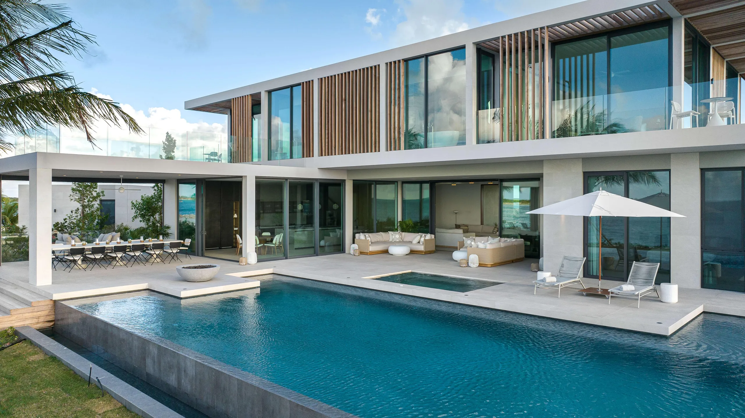 Plush and Artisinal Grace Bay's Finest Villa with Private Pool and Wraparound Views — photograph 11