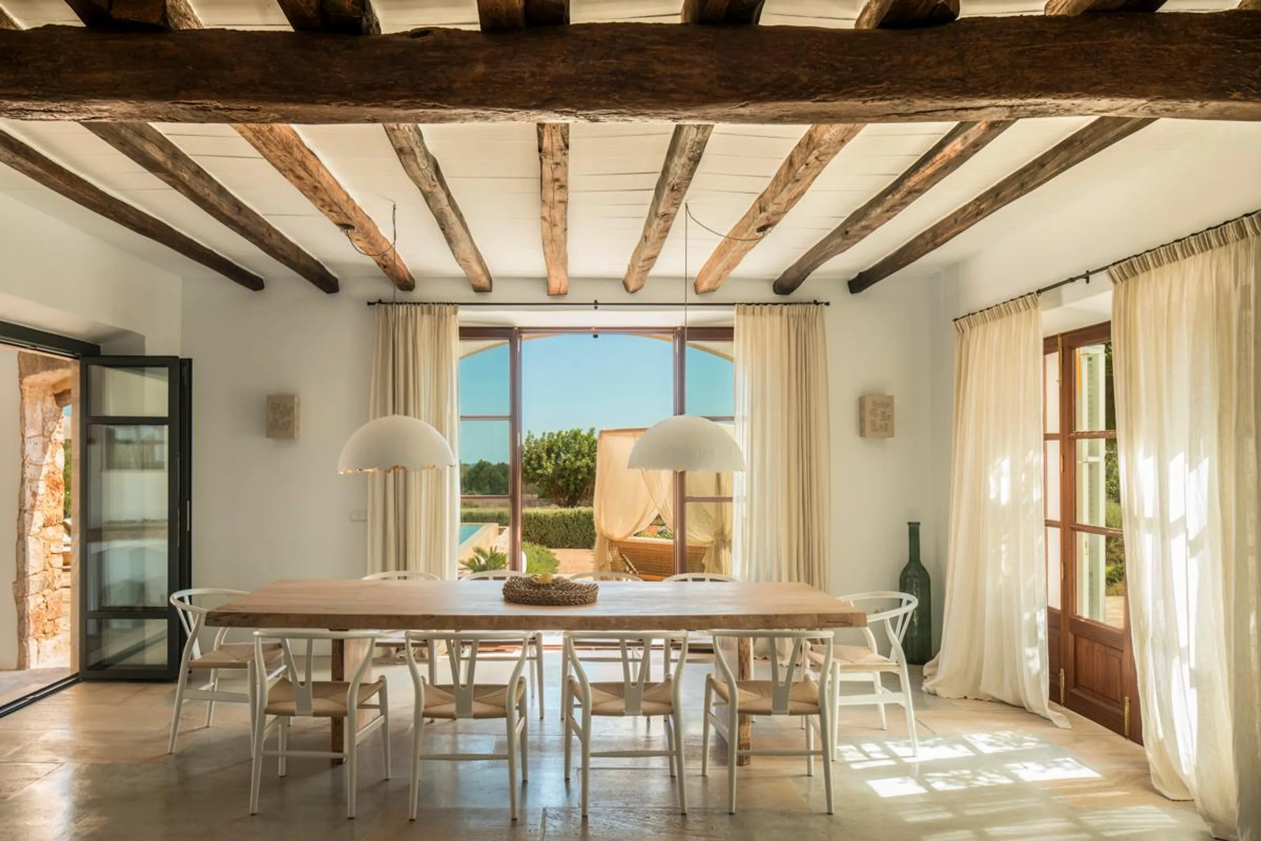Refined Rustic 5-Bedroom Villa with Private Infinity Pool and Mondragó Nature Reserve Views — photograph 7