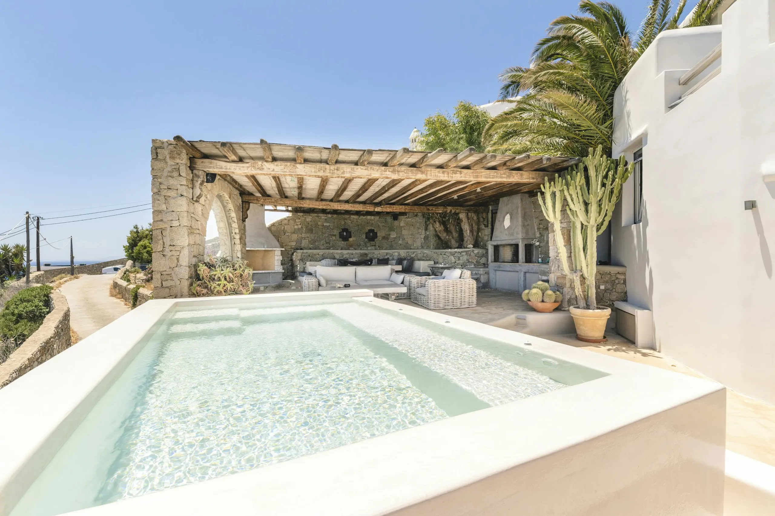 Mykonos Oceanview Villa with Private Pool and Gazebo — photograph 6