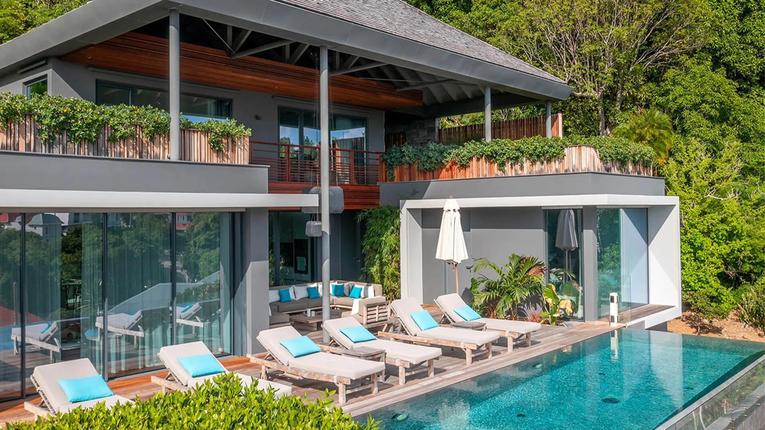 Chic Tropical Villa with Ocean Views in Corossol, St. Barths, Corossol